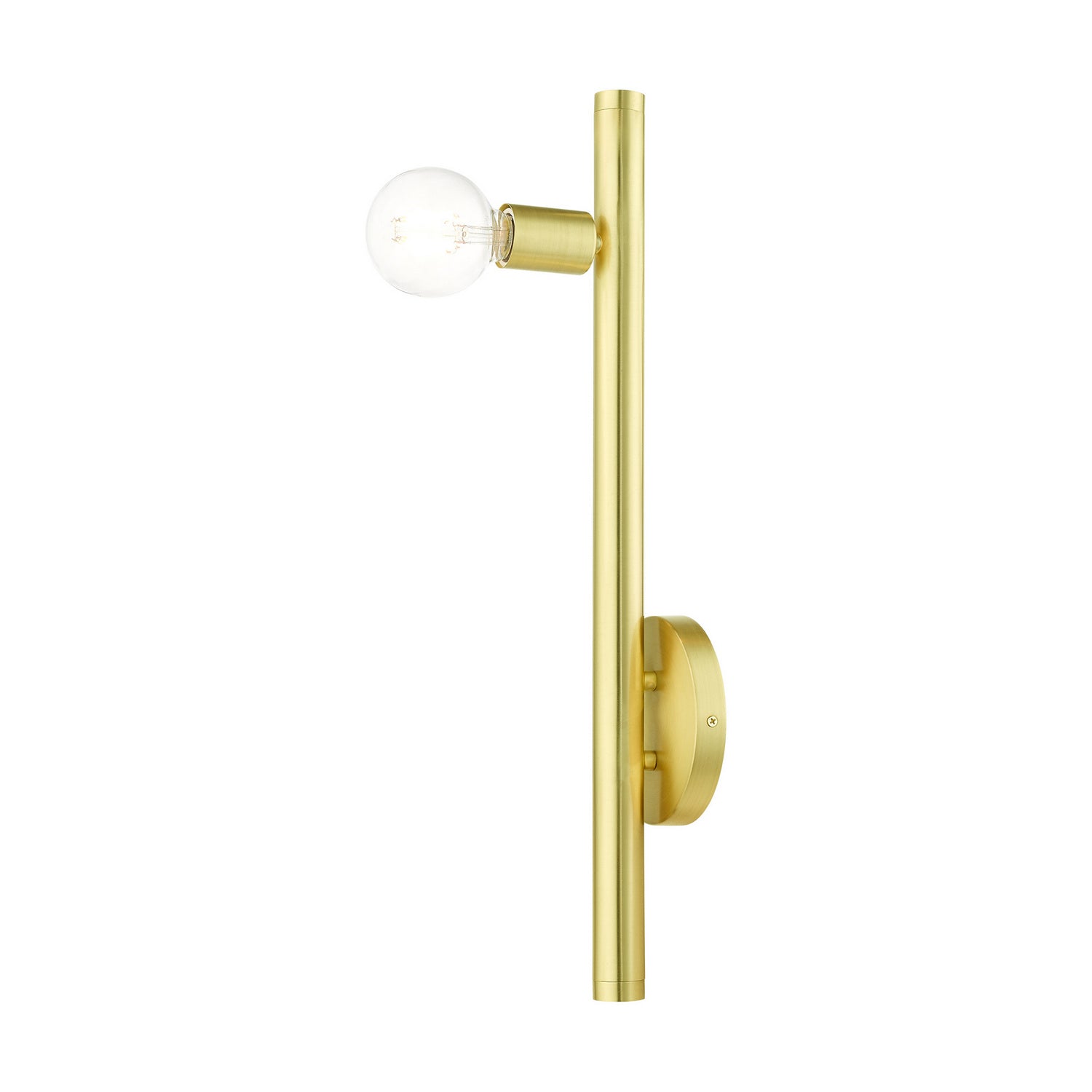 Livex Lighting - 45861-12 - One Light Wall Sconce - Bannister - Satin Brass