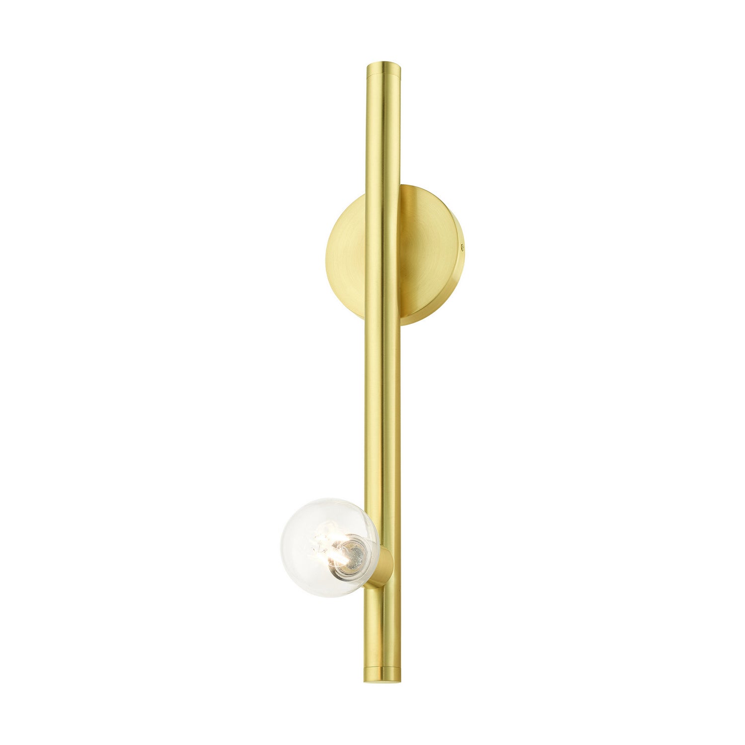 Livex Lighting - 45861-12 - One Light Wall Sconce - Bannister - Satin Brass