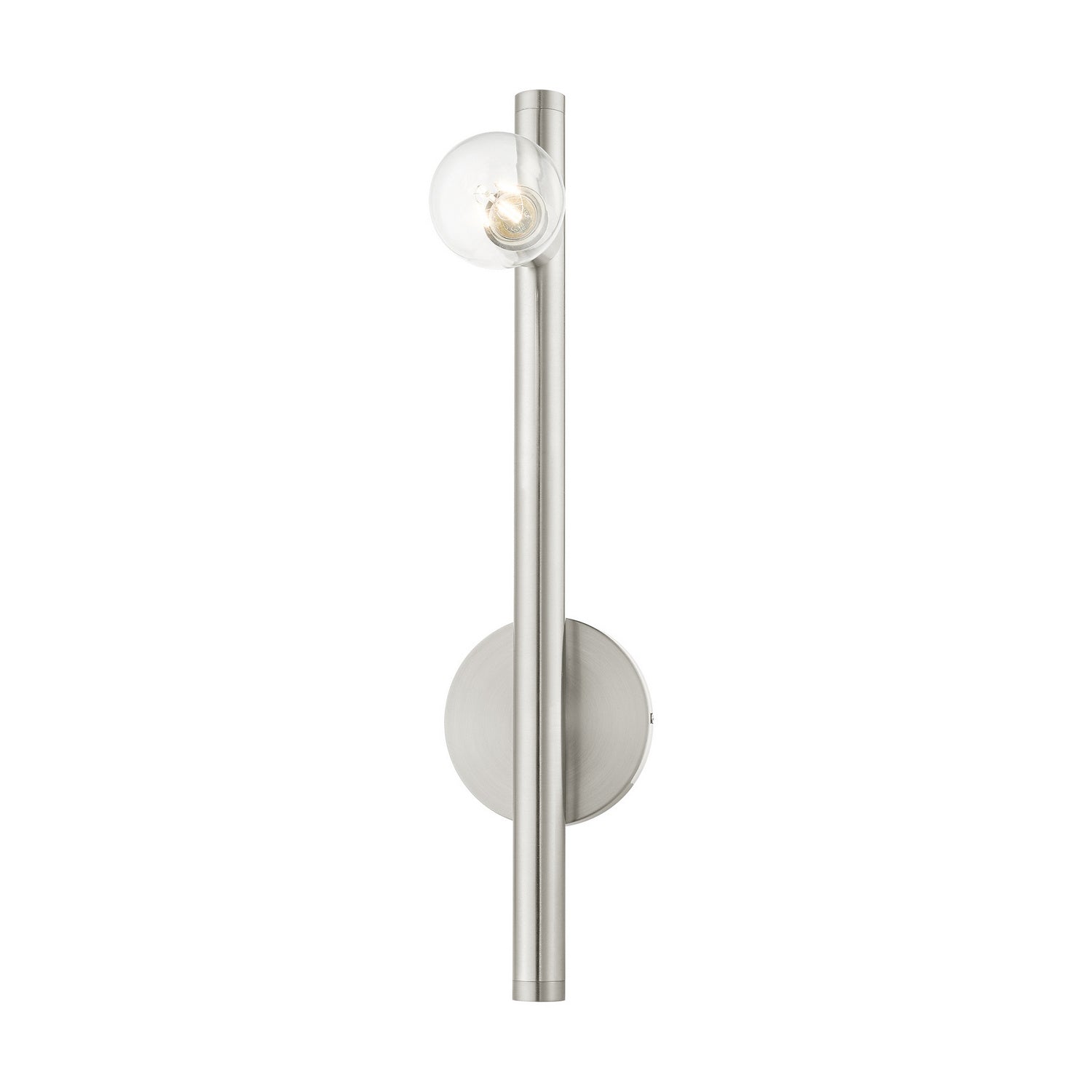 Livex Lighting - 45861-91 - One Light Wall Sconce - Bannister - Brushed Nickel