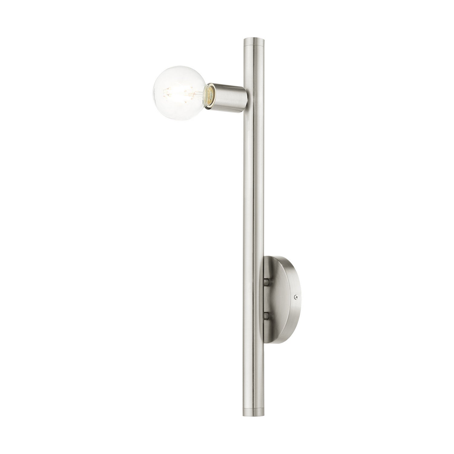 Livex Lighting - 45861-91 - One Light Wall Sconce - Bannister - Brushed Nickel