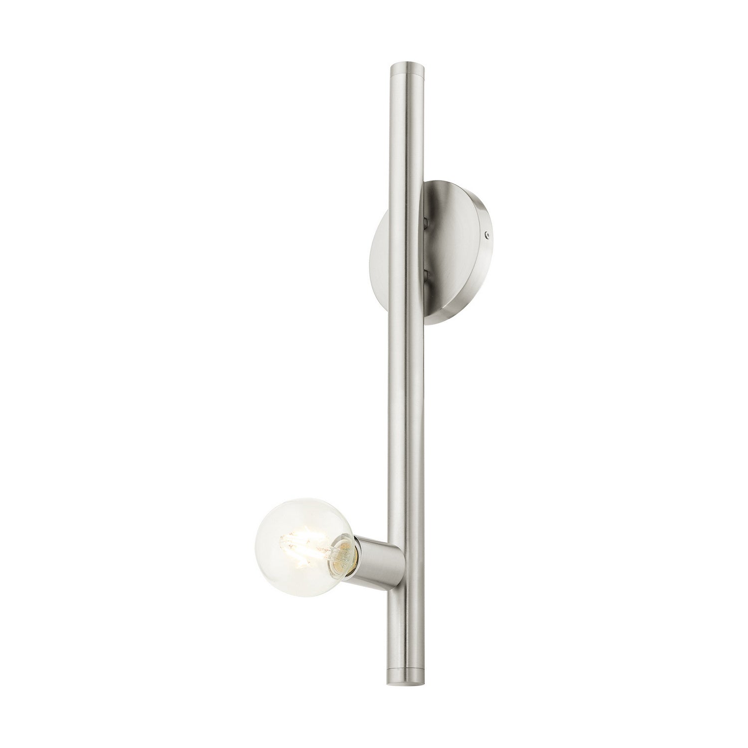 Livex Lighting - 45861-91 - One Light Wall Sconce - Bannister - Brushed Nickel