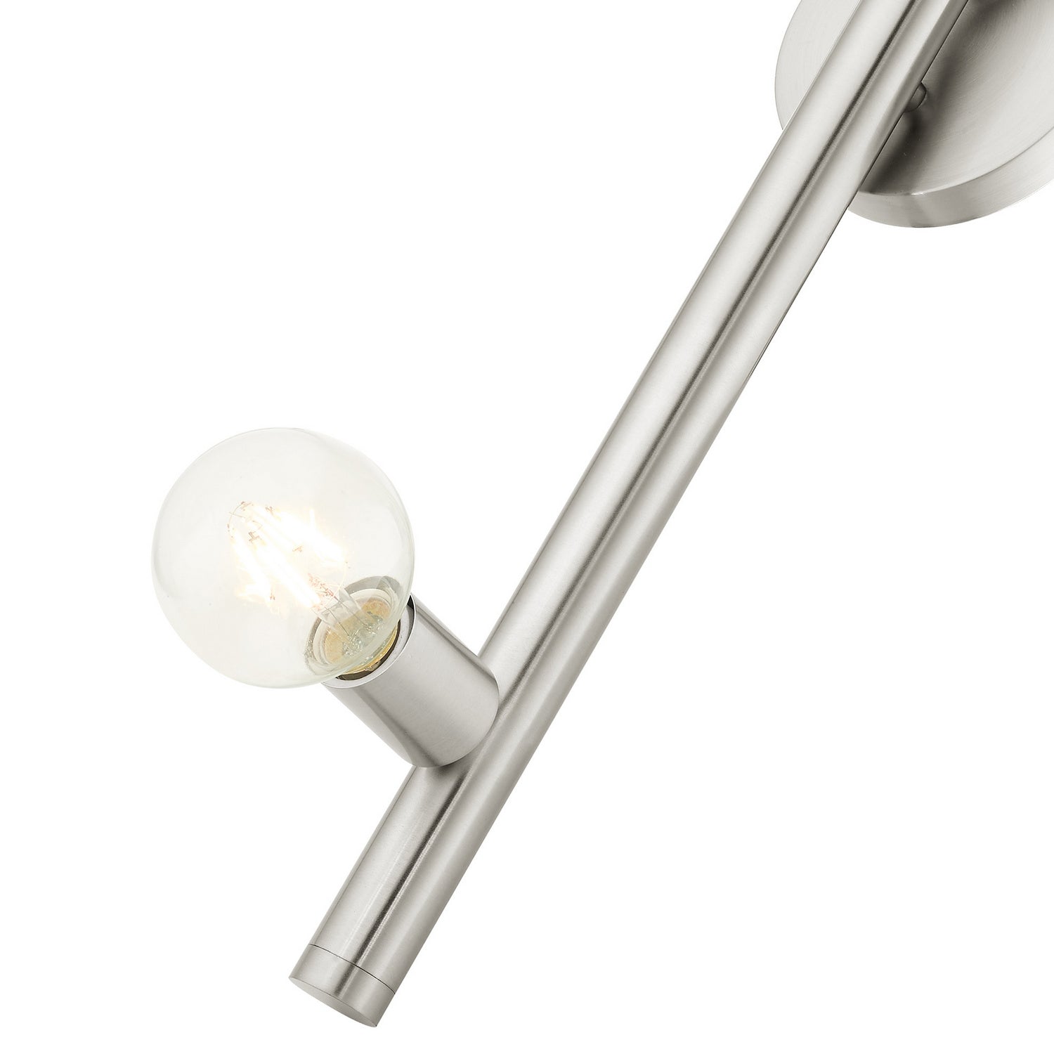 Livex Lighting - 45861-91 - One Light Wall Sconce - Bannister - Brushed Nickel