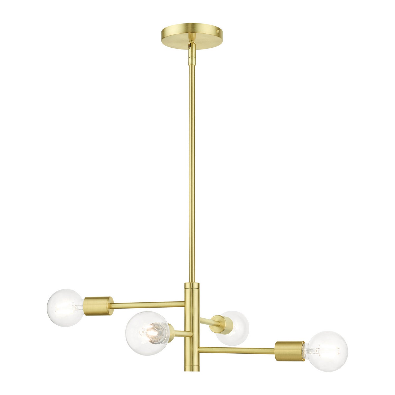 Livex Lighting - 45864-12 - Four Light Chandelier - Bannister - Satin Brass