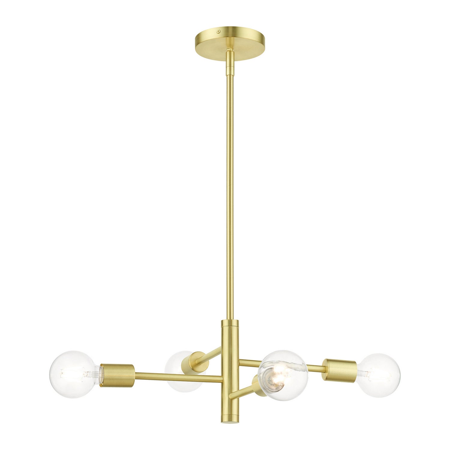 Livex Lighting - 45864-12 - Four Light Chandelier - Bannister - Satin Brass