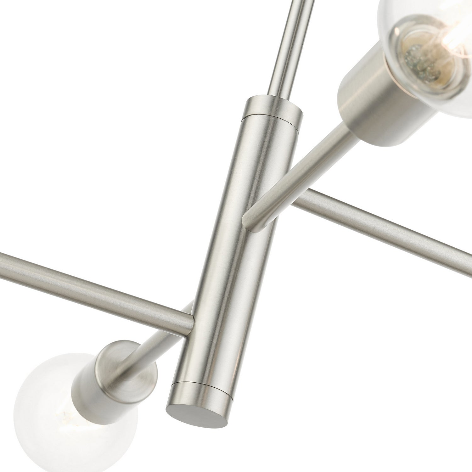 Livex Lighting - 45864-91 - Four Light Chandelier - Bannister - Brushed Nickel