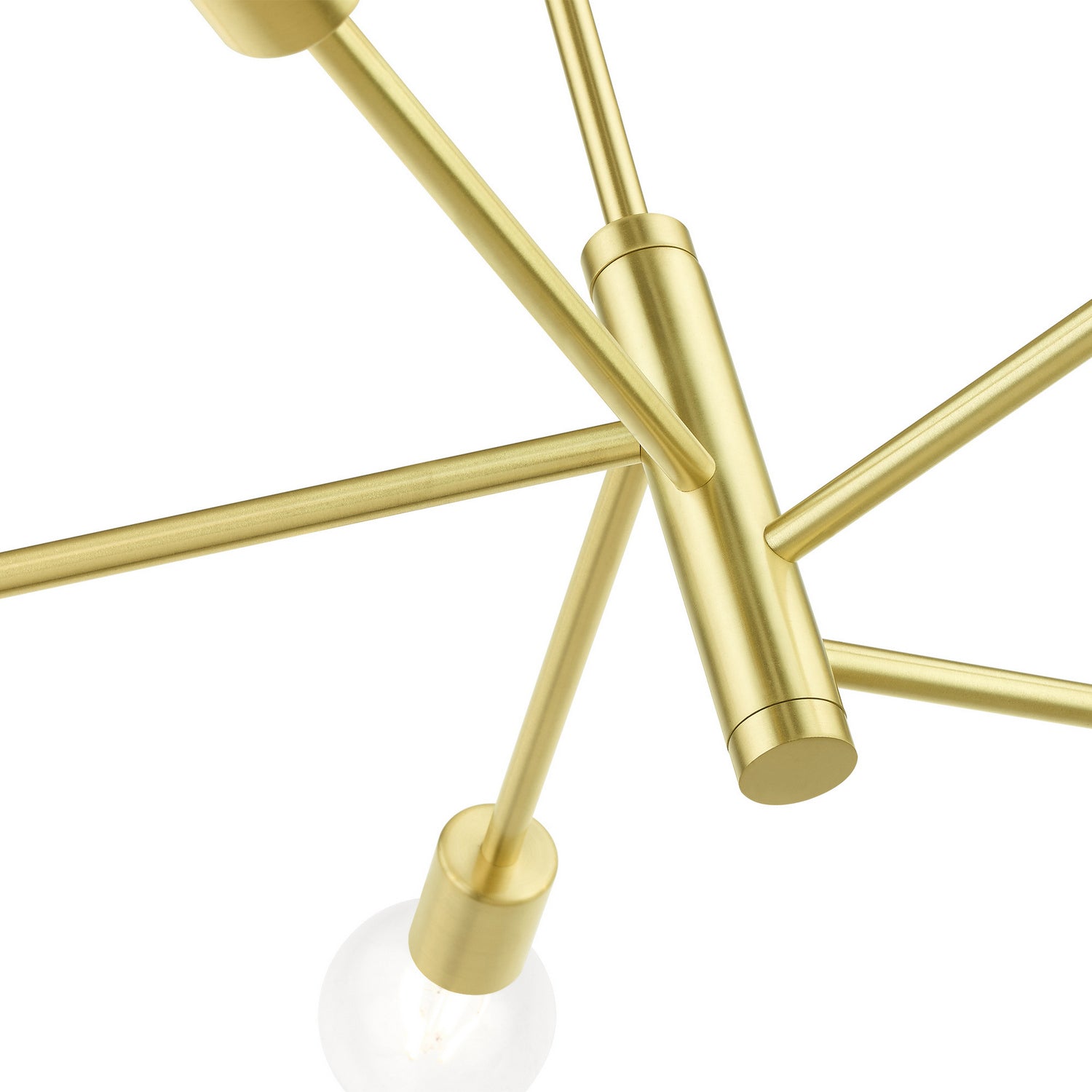 Livex Lighting - 45865-12 - Five Light Chandelier - Bannister - Satin Brass