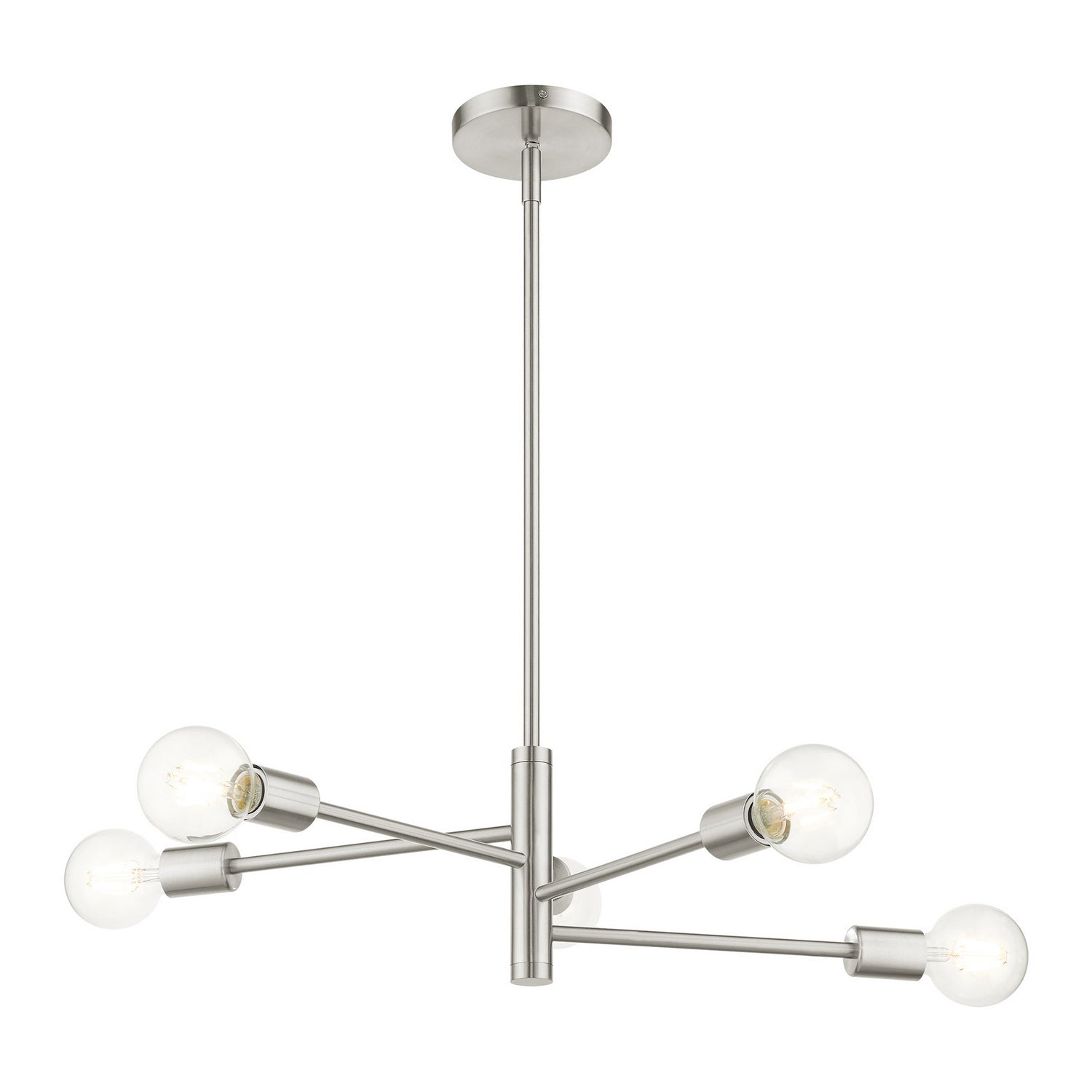 Livex Lighting - 45865-91 - Five Light Chandelier - Bannister - Brushed Nickel