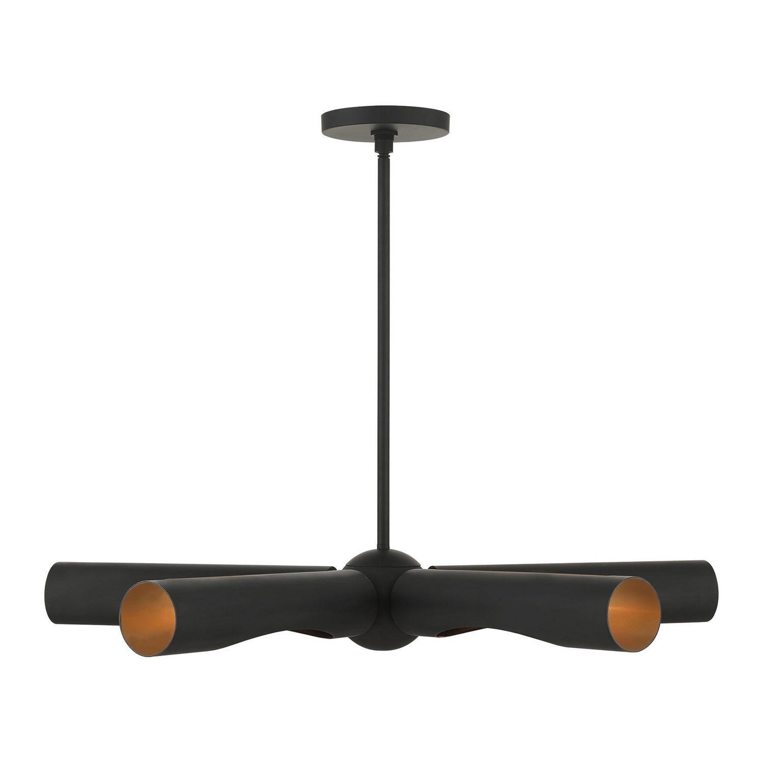 Livex Lighting - 45895-04 - Five Light Chandelier - Novato - Black