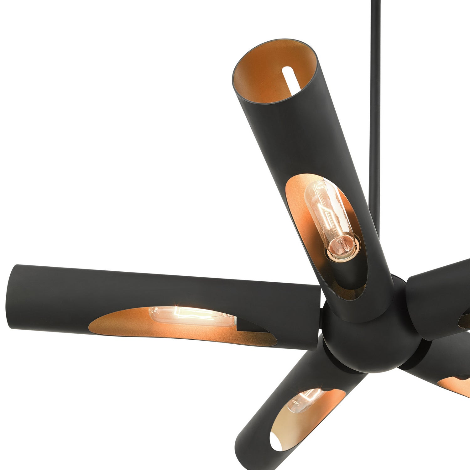 Livex Lighting - 45895-04 - Five Light Chandelier - Novato - Black