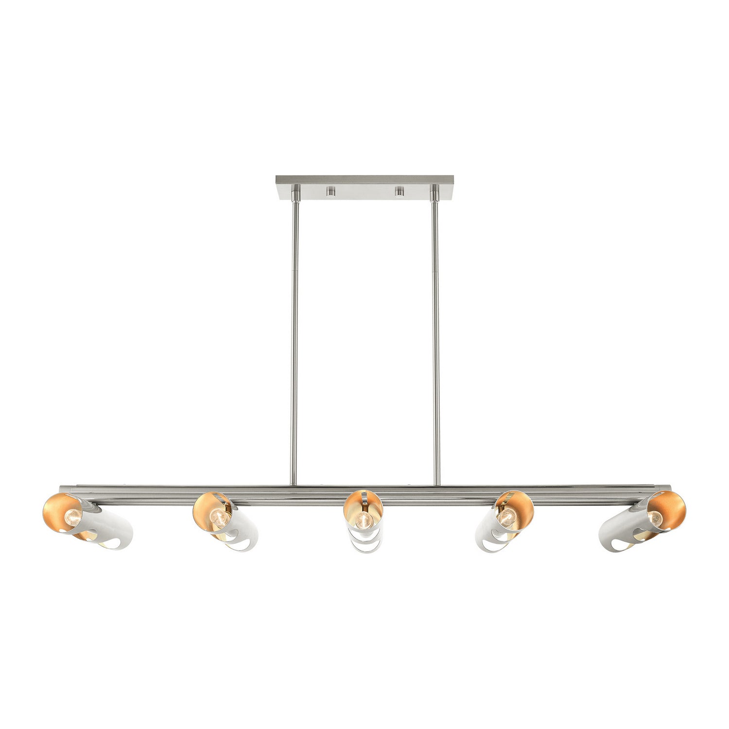 Livex Lighting - 45898-91 - Ten Light Linear Chandelier - Novato - Brushed Nickel