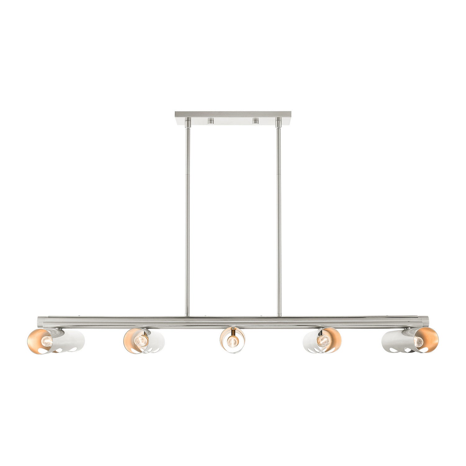 Livex Lighting - 45898-91 - Ten Light Linear Chandelier - Novato - Brushed Nickel