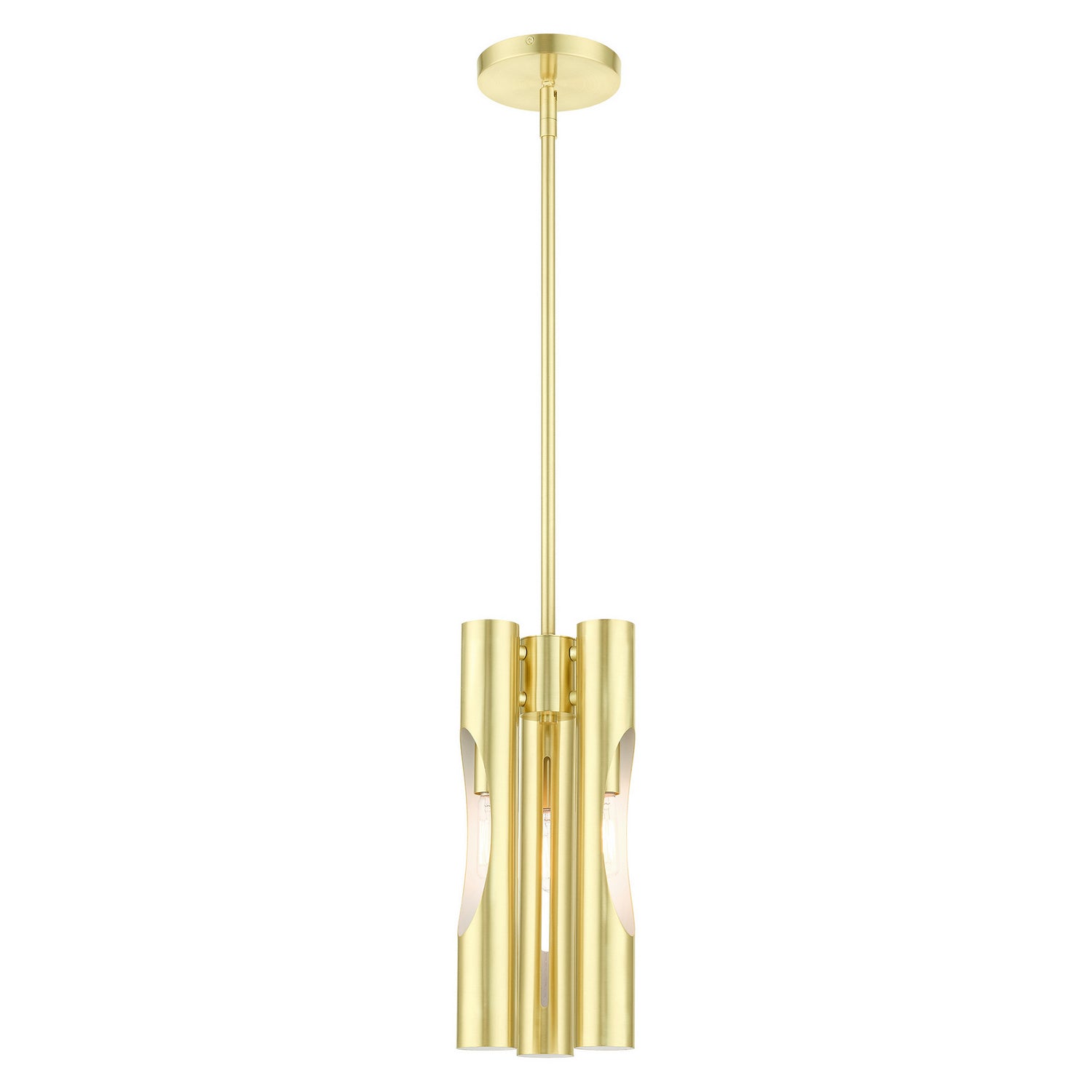 Livex Lighting - 45913-12 - Three Light Chandelier - Acra - Satin Brass