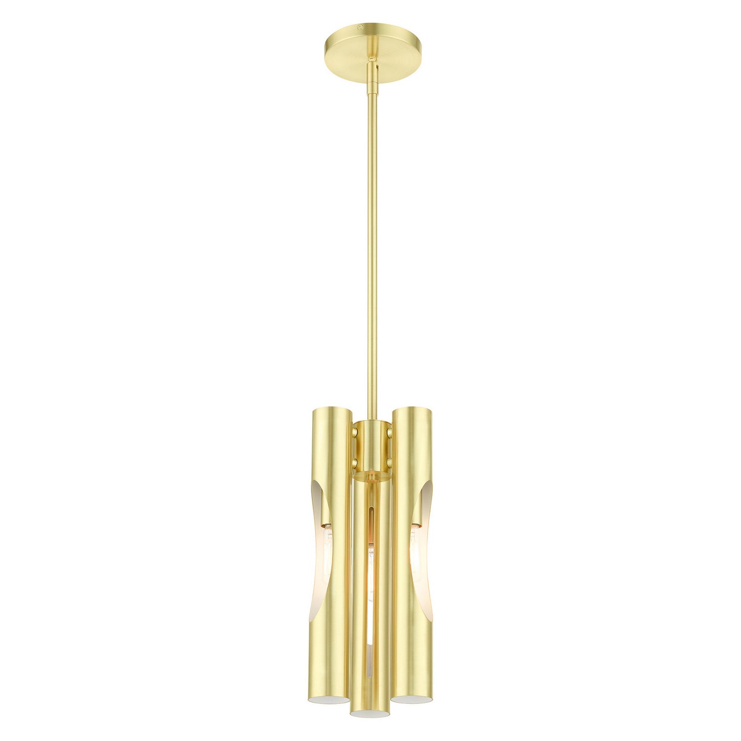 Livex Lighting - 45913-12 - Three Light Chandelier - Acra - Satin Brass