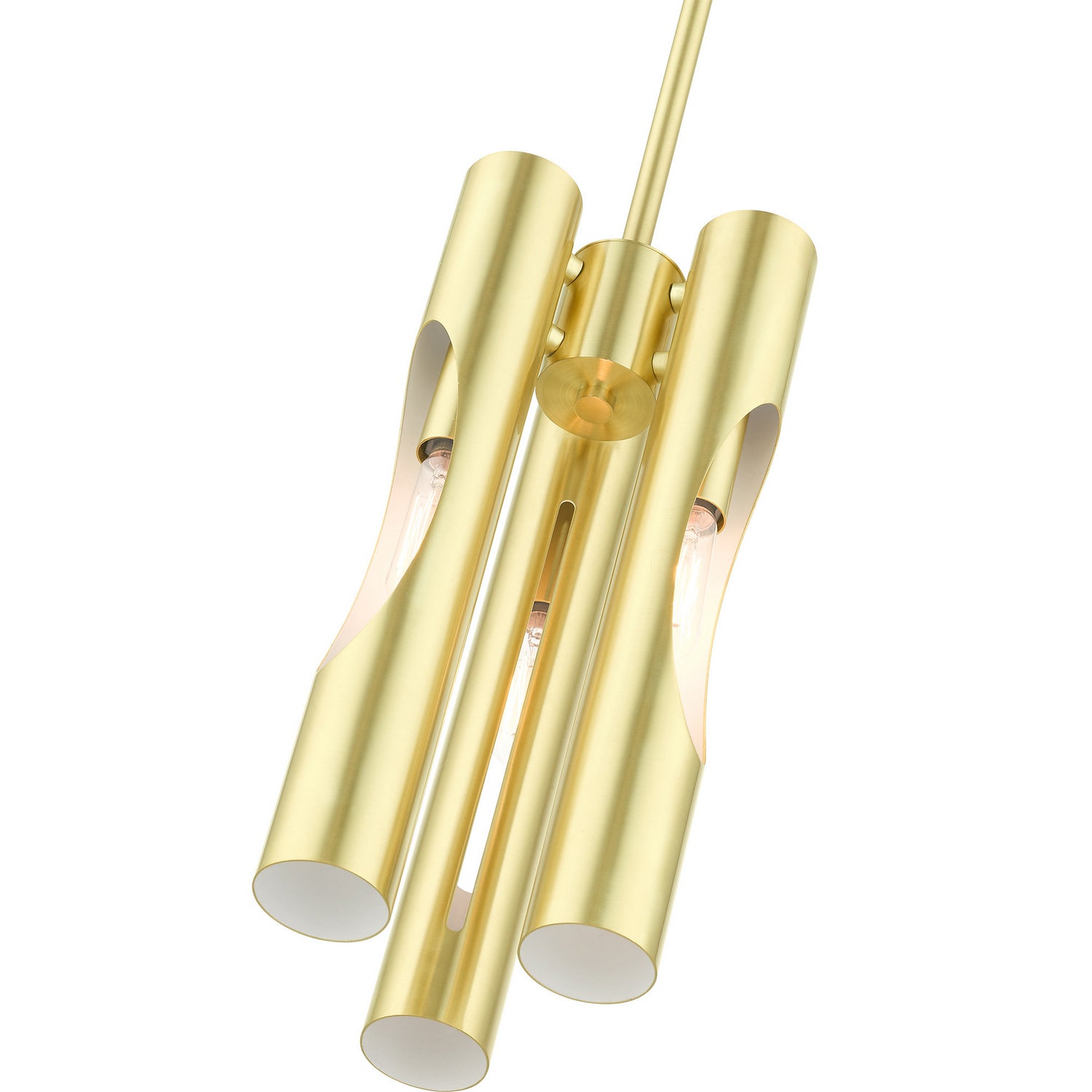 Livex Lighting - 45913-12 - Three Light Chandelier - Acra - Satin Brass