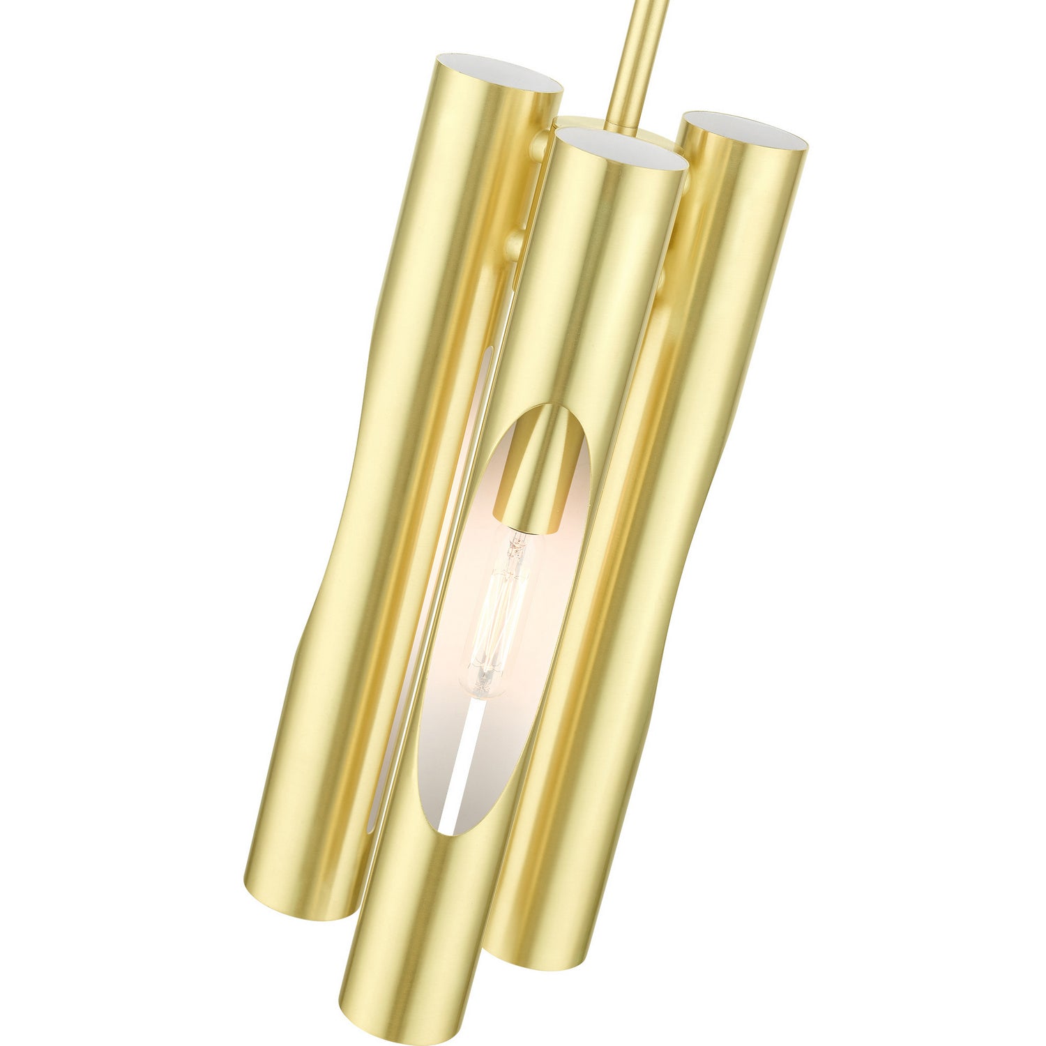 Livex Lighting - 45913-12 - Three Light Chandelier - Acra - Satin Brass