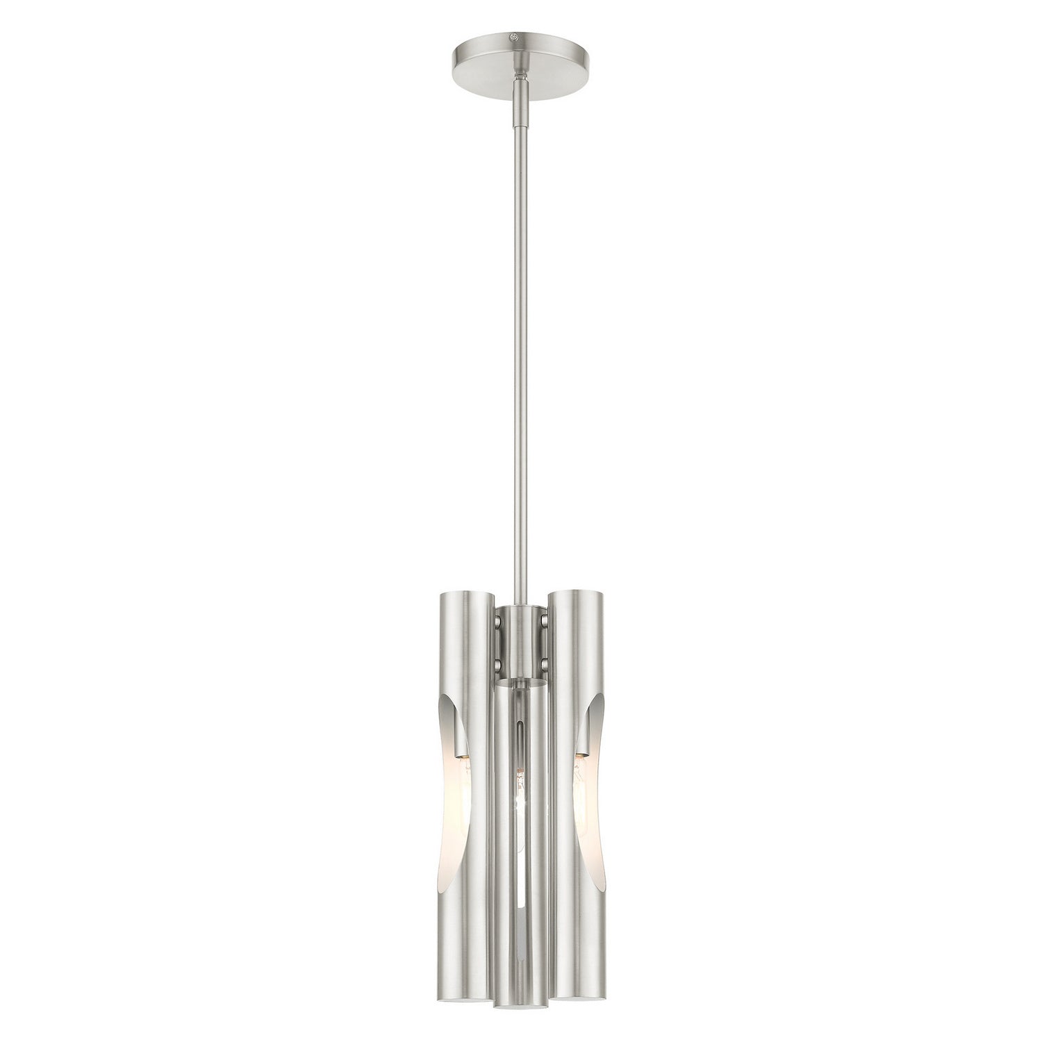 Livex Lighting - 45913-91 - Three Light Chandelier - Acra - Brushed Nickel