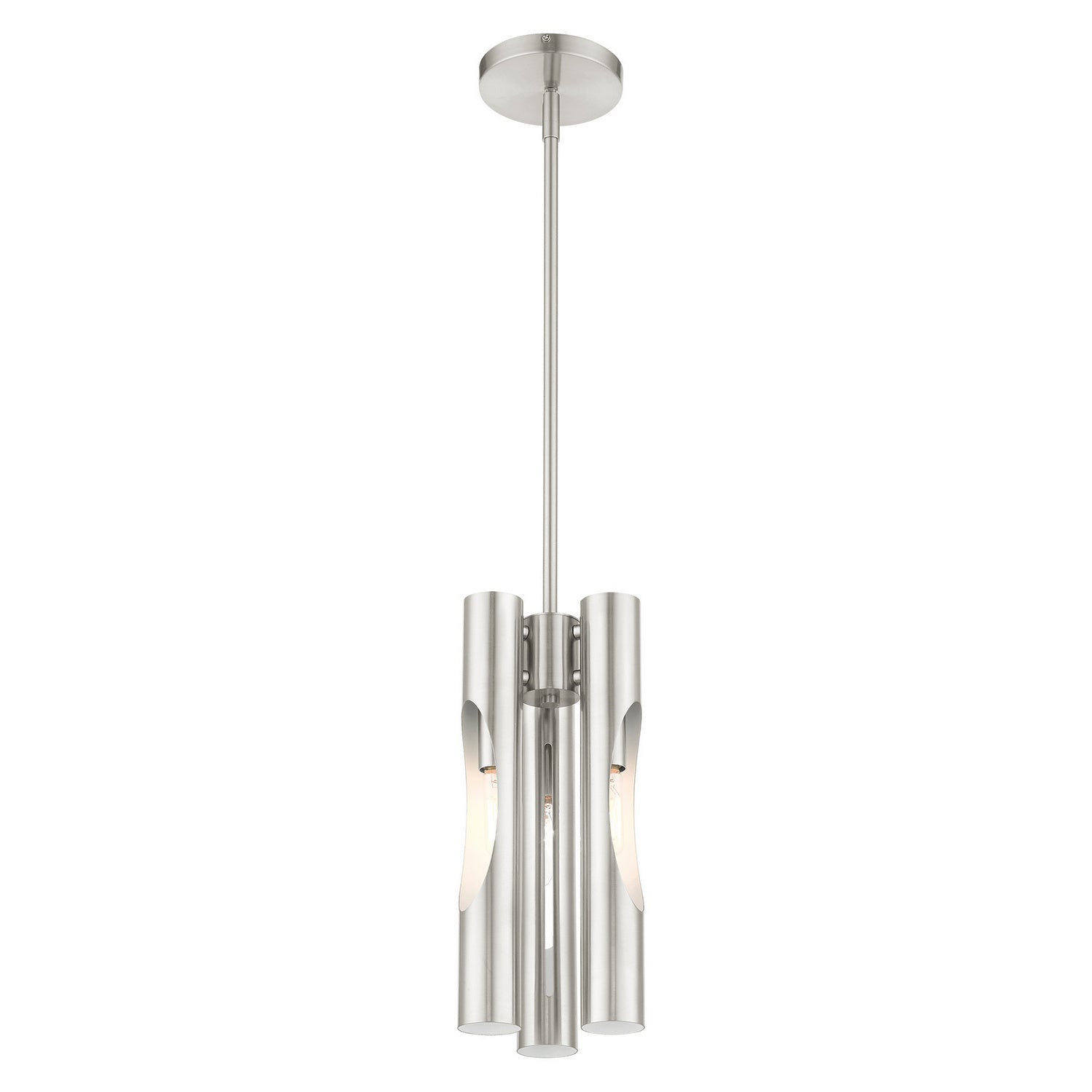 Livex Lighting - 45913-91 - Three Light Chandelier - Acra - Brushed Nickel