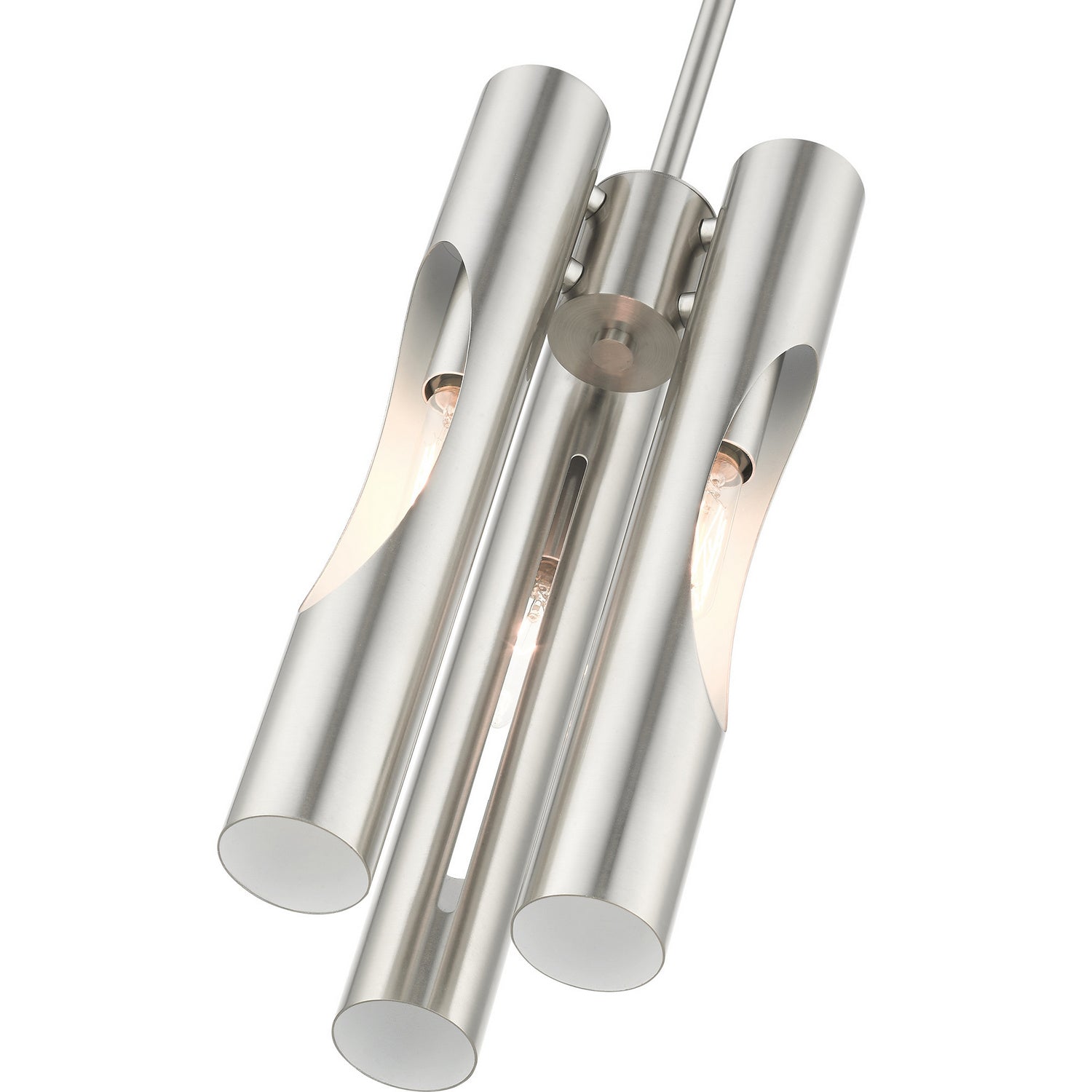 Livex Lighting - 45913-91 - Three Light Chandelier - Acra - Brushed Nickel