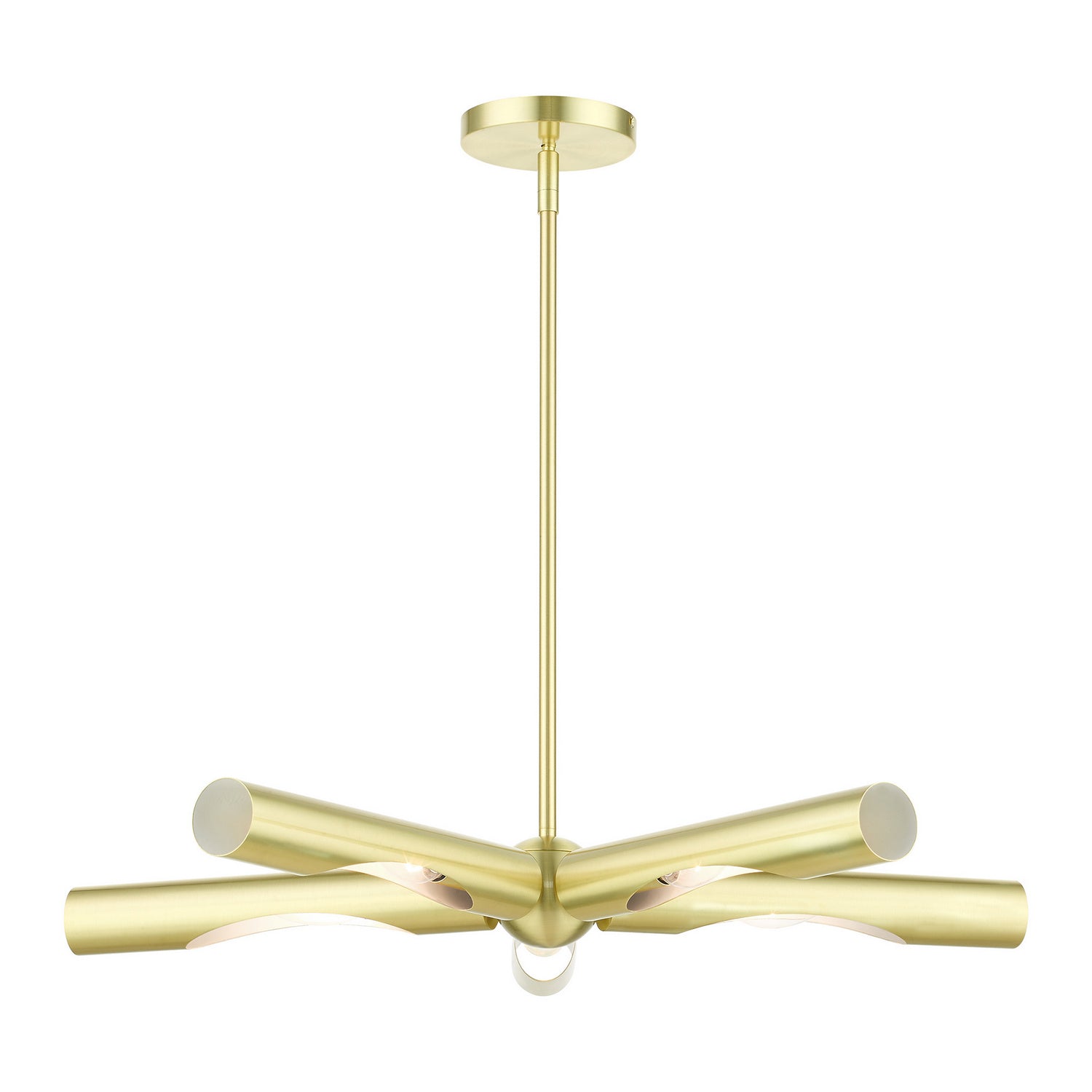 Livex Lighting - 45915-12 - Five Light Chandelier - Acra - Satin Brass