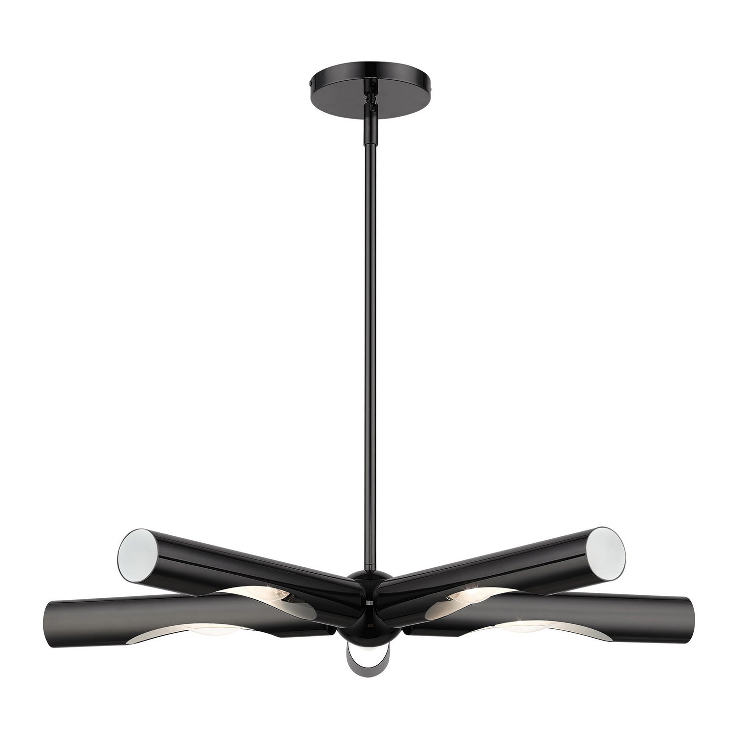 Livex Lighting - 45915-46 - Five Light Chandelier - Acra - Black Chrome