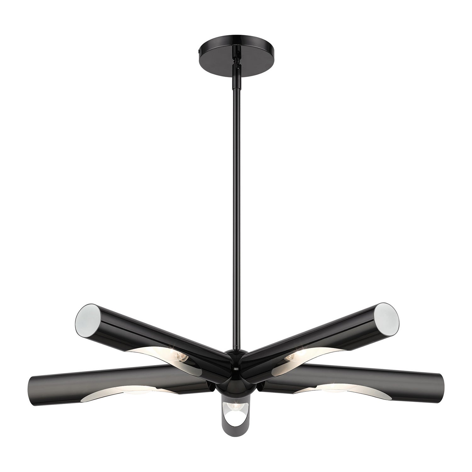 Livex Lighting - 45915-46 - Five Light Chandelier - Acra - Black Chrome