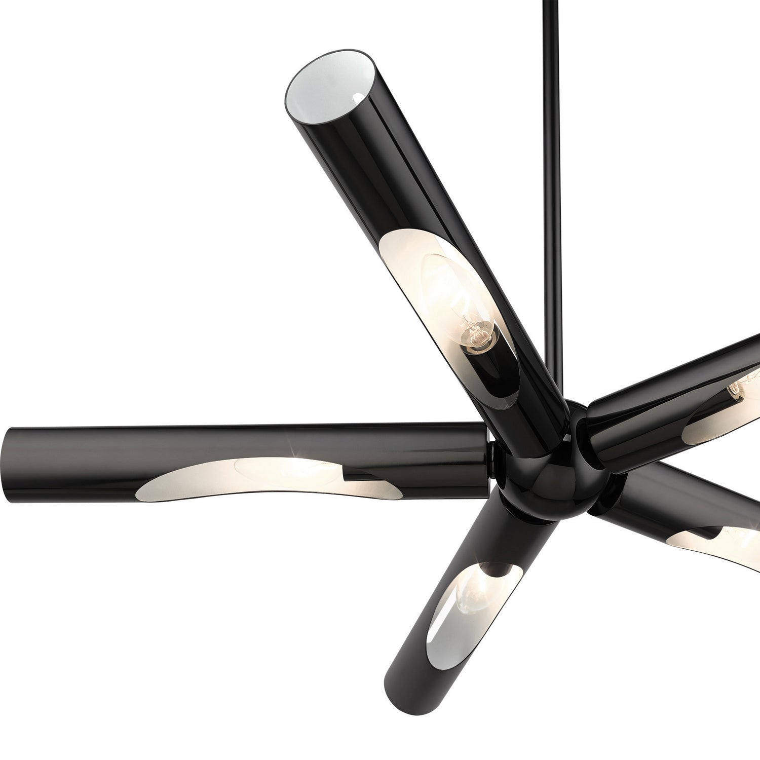 Livex Lighting - 45915-46 - Five Light Chandelier - Acra - Black Chrome