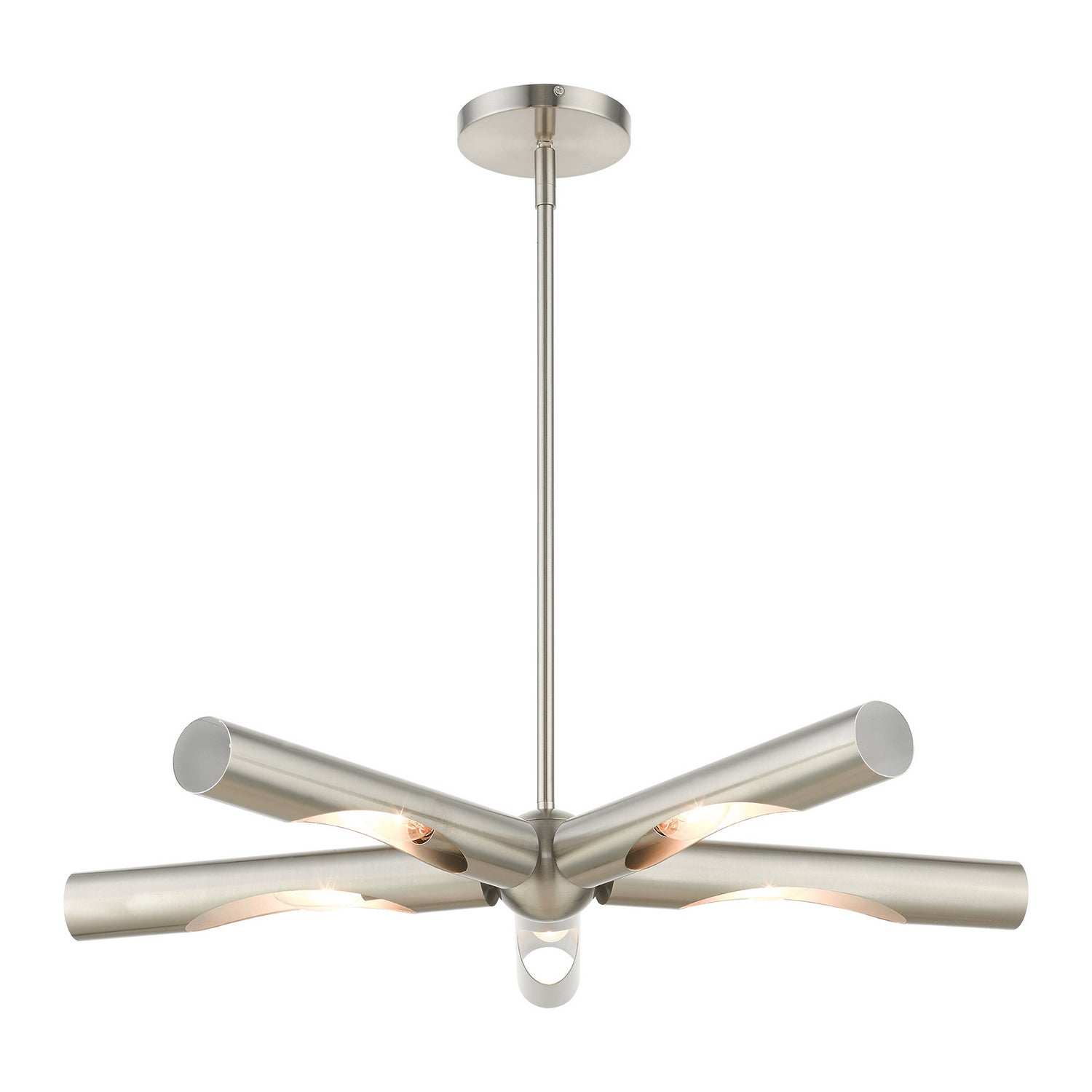 Livex Lighting - 45915-91 - Five Light Chandelier - Acra - Brushed Nickel