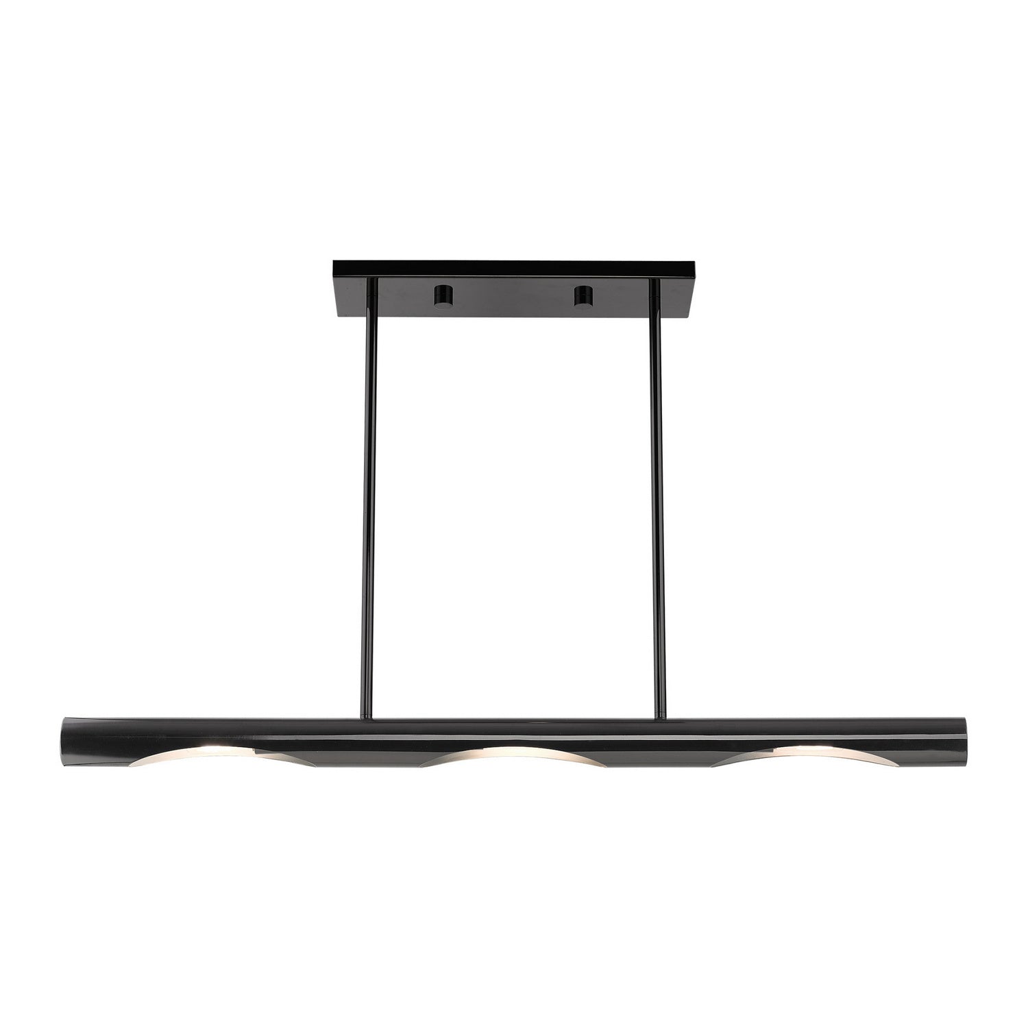 Livex Lighting - 45917-46 - Three Light Linear Chandelier - Acra - Black Chrome