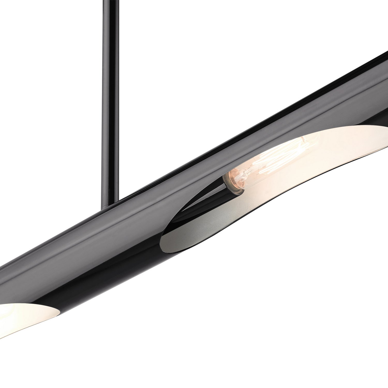 Livex Lighting - 45917-46 - Three Light Linear Chandelier - Acra - Black Chrome