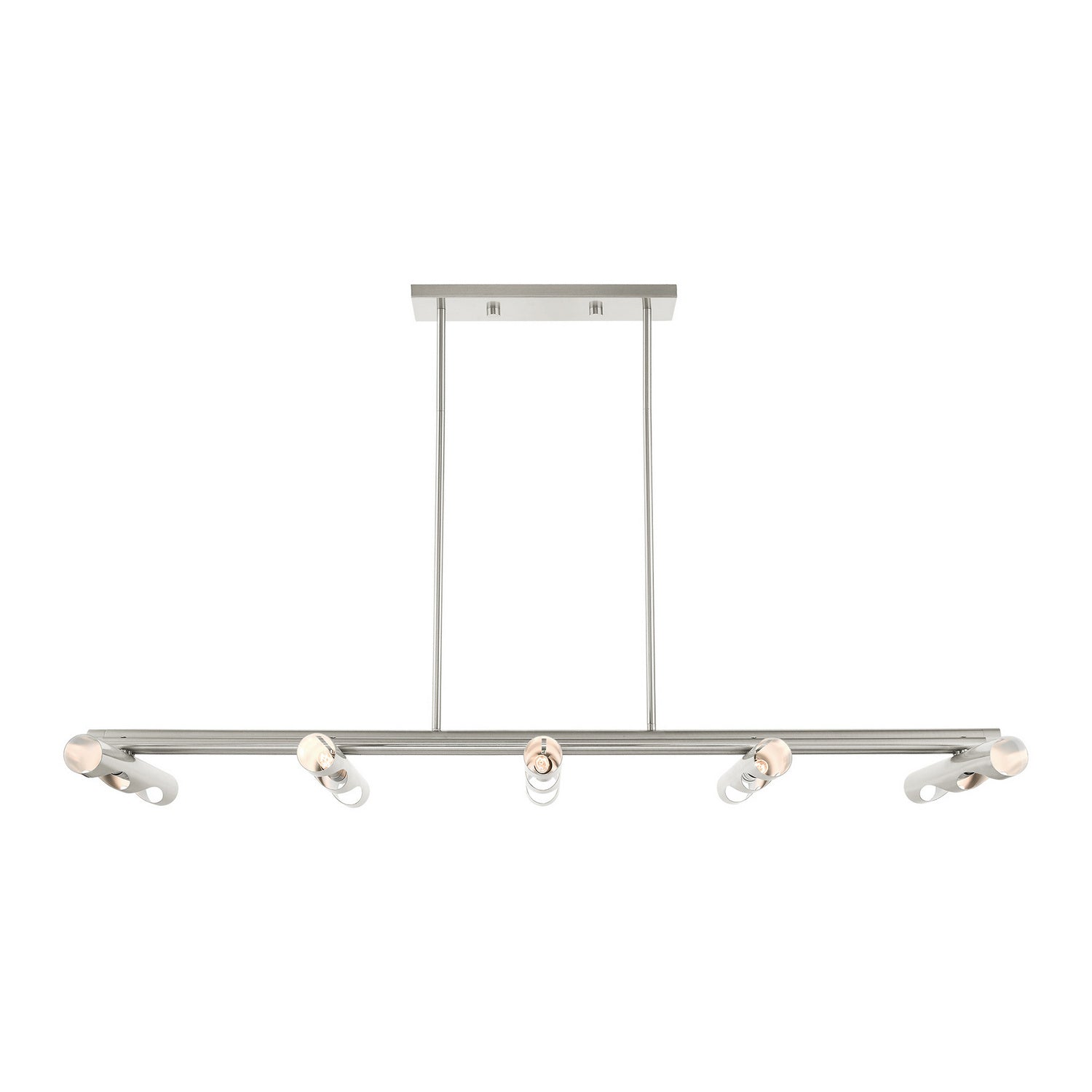 Livex Lighting - 45918-91 - Ten Light Linear Chandelier - Acra - Brushed Nickel