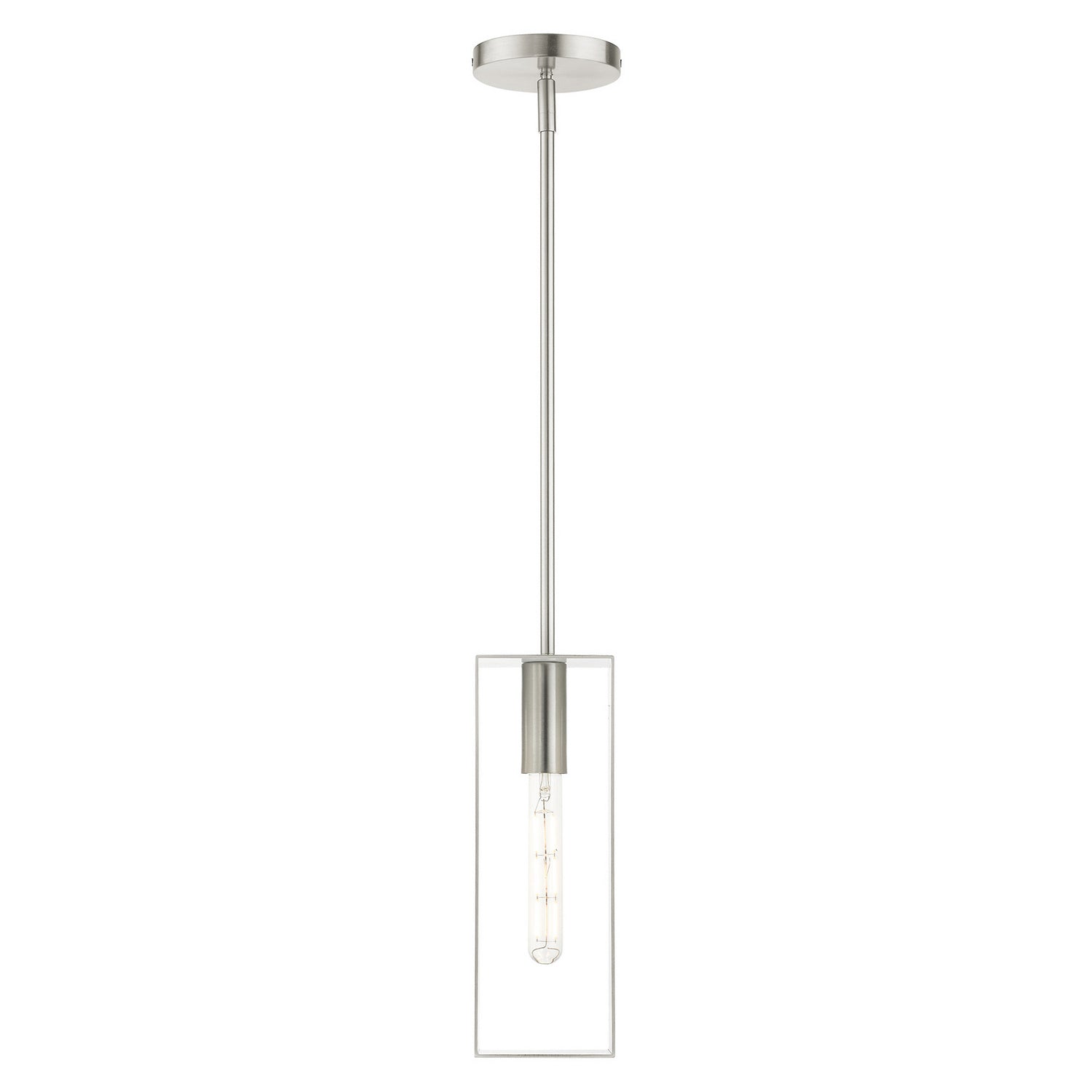 Livex Lighting - 45951-91 - One Light Pendant - Soma - Brushed Nickel