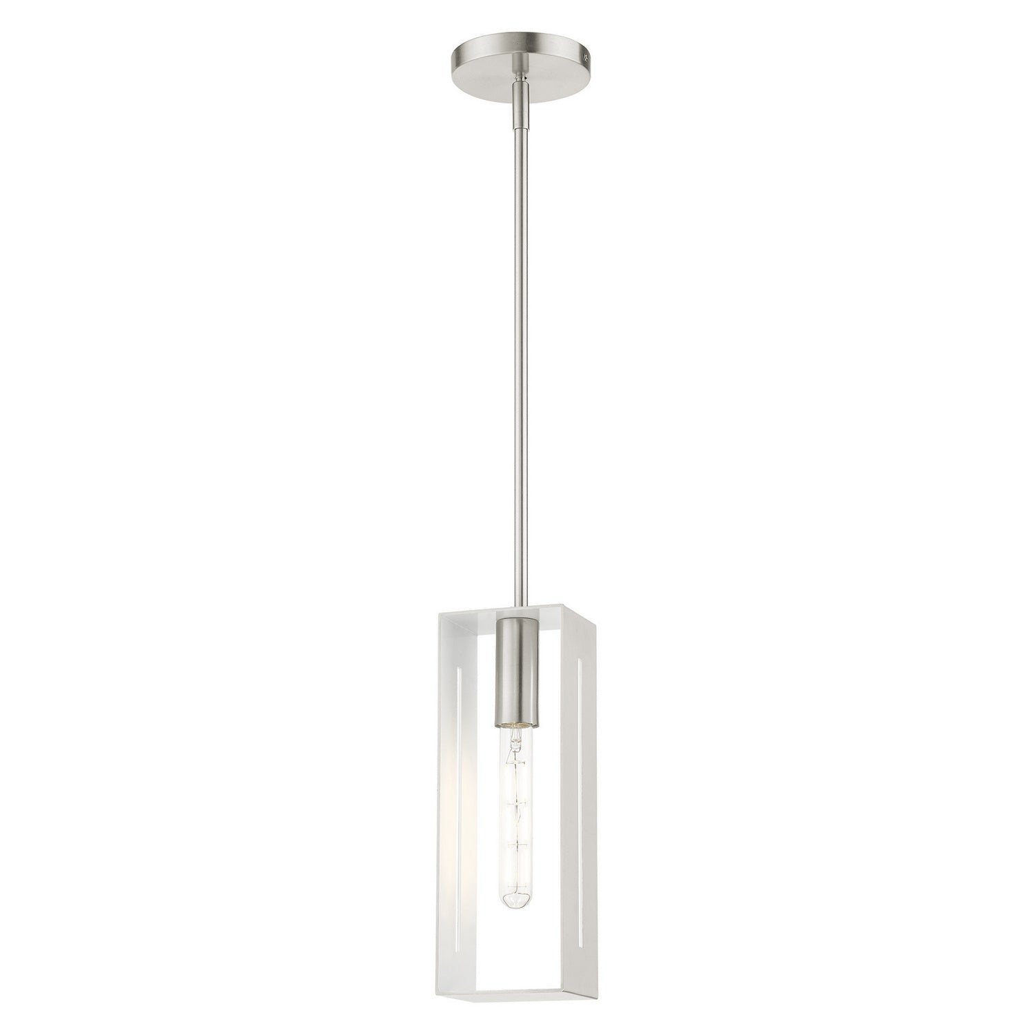 Livex Lighting - 45951-91 - One Light Pendant - Soma - Brushed Nickel