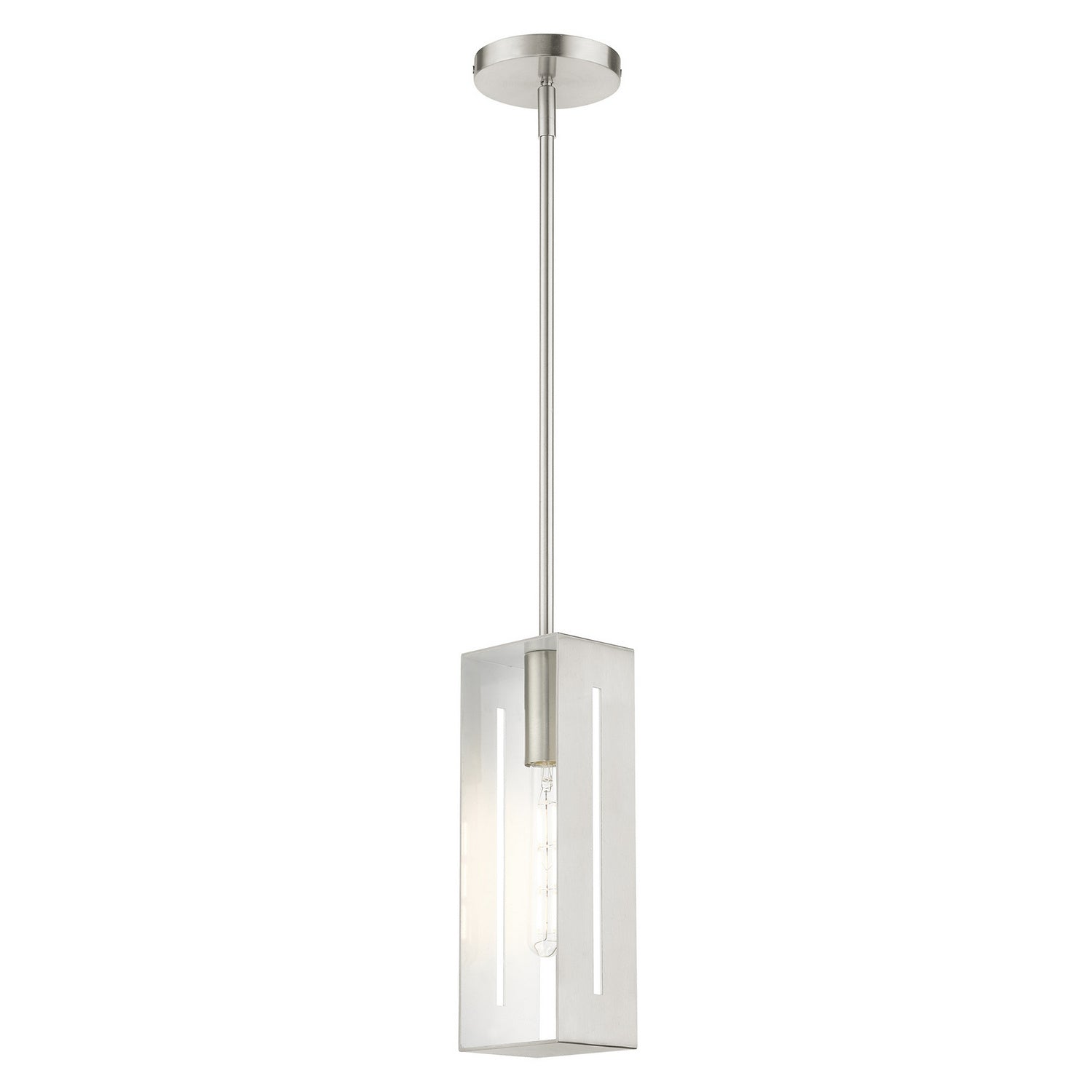 Livex Lighting - 45951-91 - One Light Pendant - Soma - Brushed Nickel