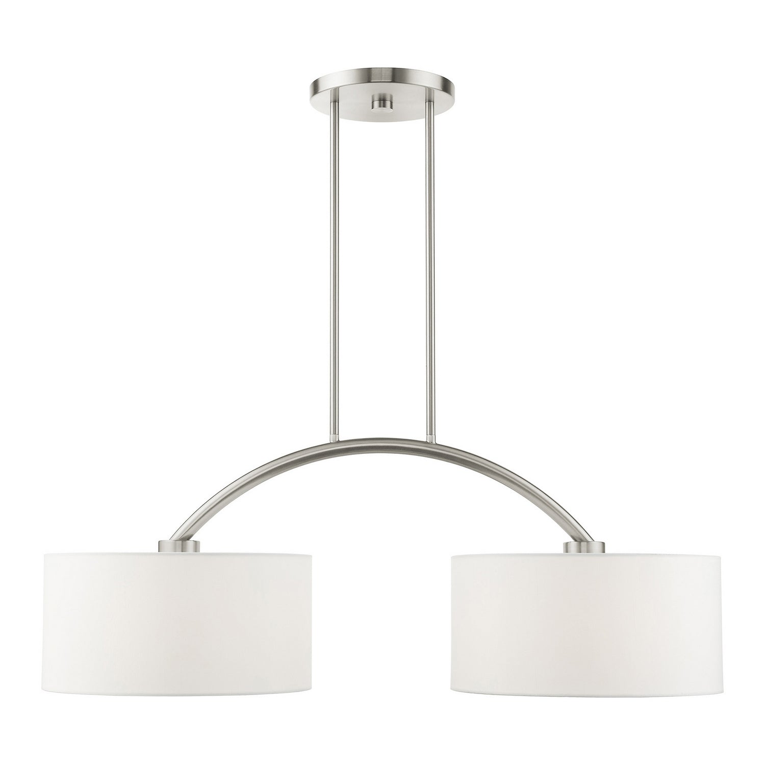 Livex Lighting - 45982-91 - Two Light Linear Chandelier - Meridian - Brushed Nickel