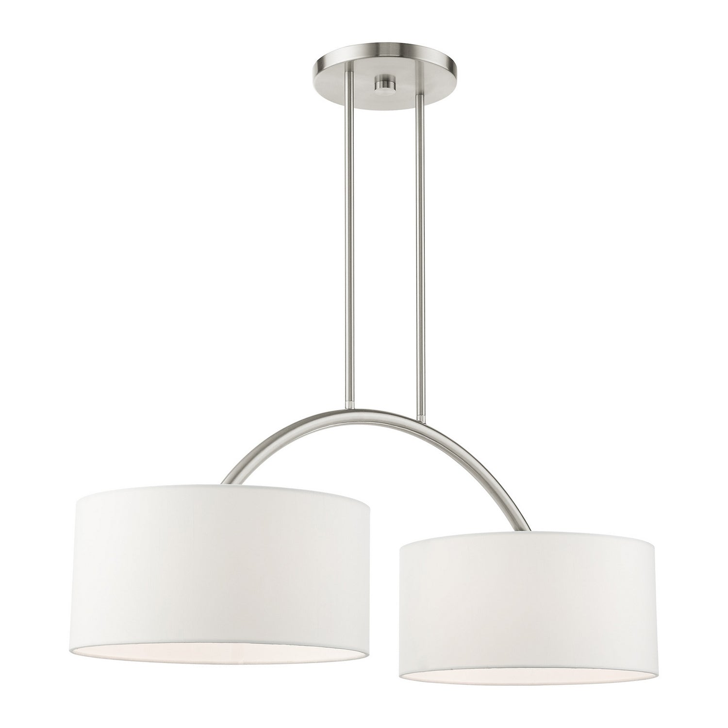 Livex Lighting - 45982-91 - Two Light Linear Chandelier - Meridian - Brushed Nickel