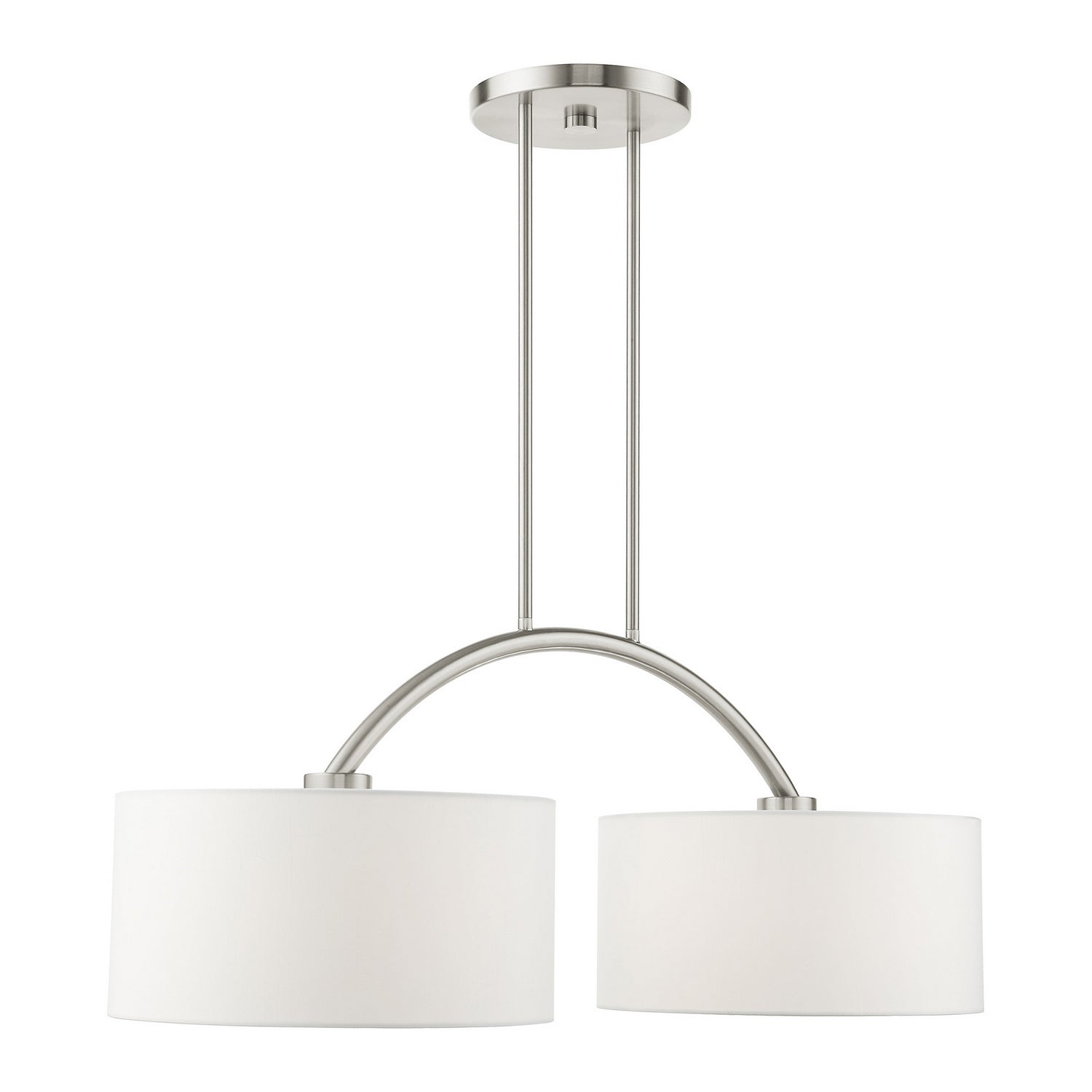Livex Lighting - 45982-91 - Two Light Linear Chandelier - Meridian - Brushed Nickel