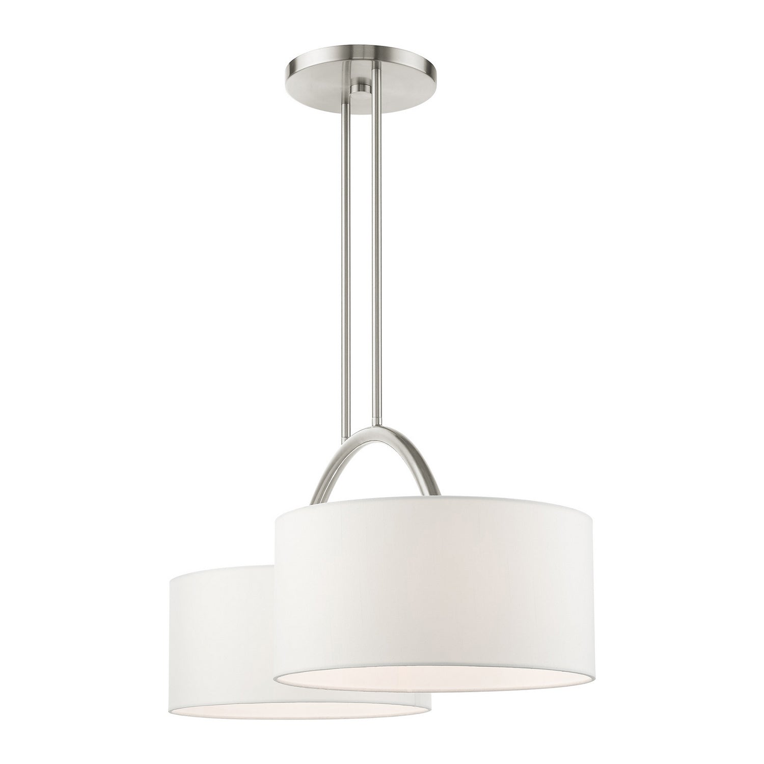 Livex Lighting - 45982-91 - Two Light Linear Chandelier - Meridian - Brushed Nickel