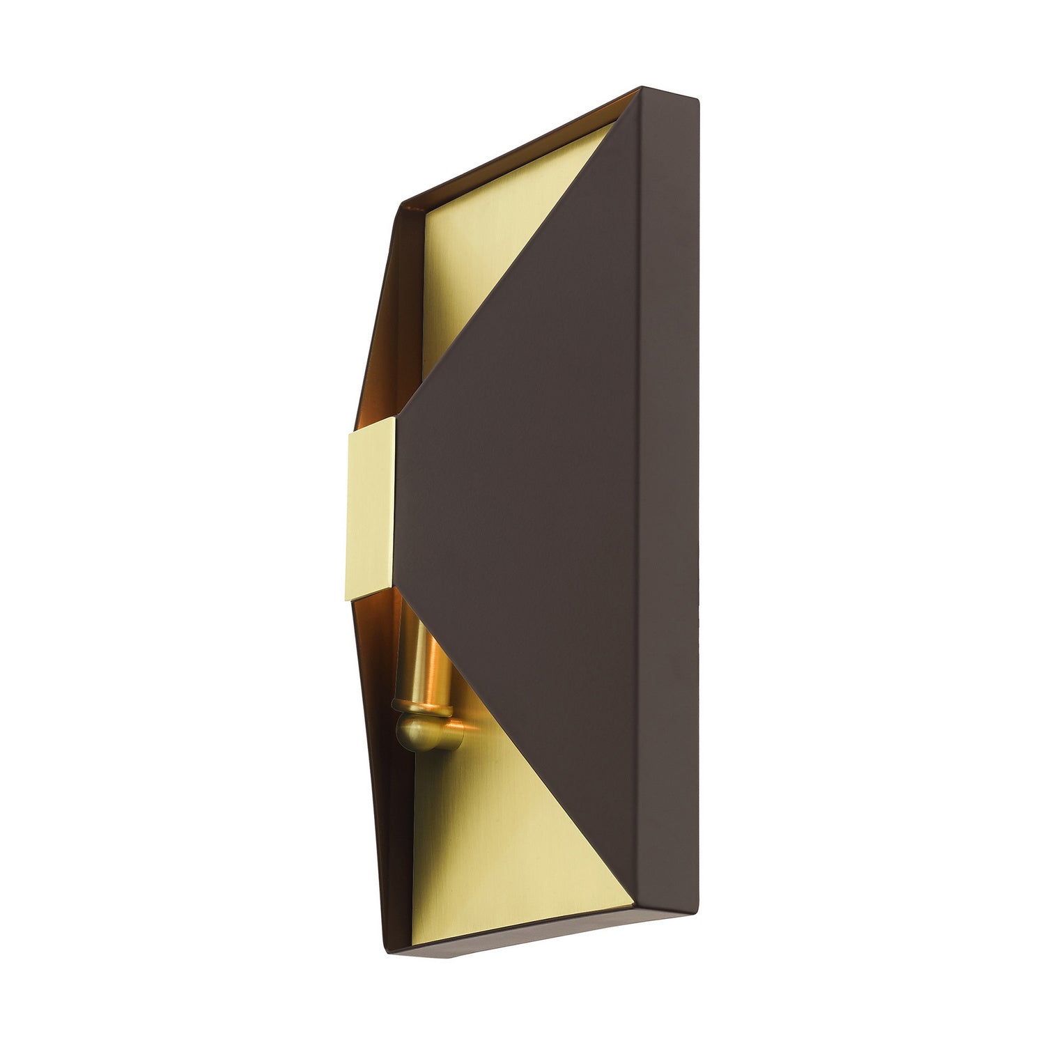 Livex Lighting - 46002-07 - Two Light Wall Sconce - Lexford - Bronze w/ Satin Brasss