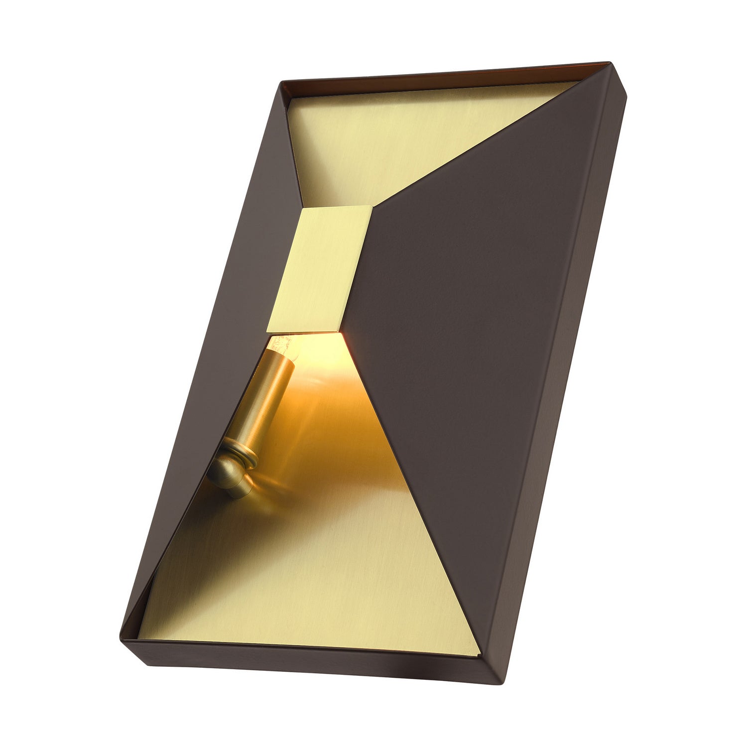Livex Lighting - 46002-07 - Two Light Wall Sconce - Lexford - Bronze w/ Satin Brasss