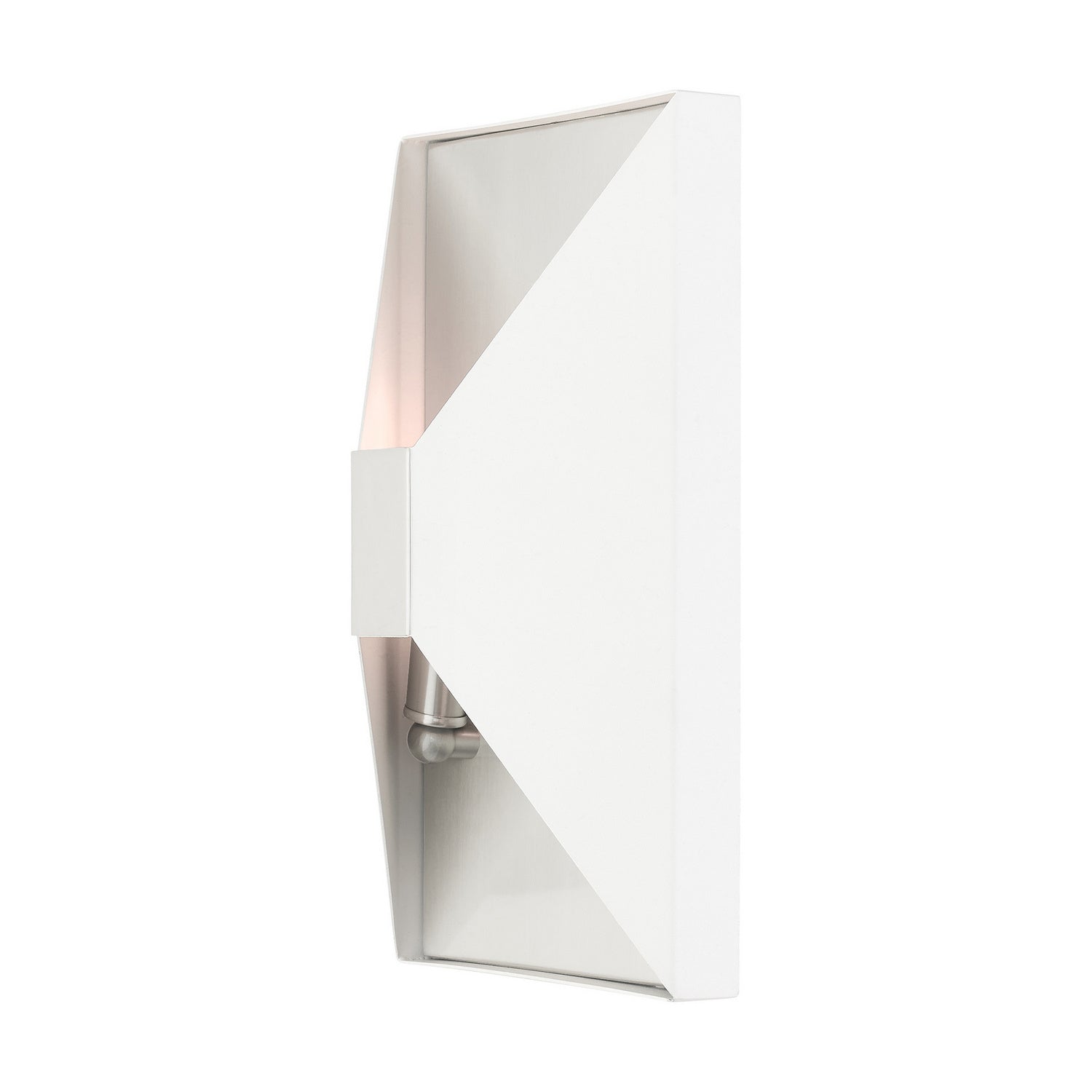 Livex Lighting - 46002-13 - Two Light Wall Sconce - Lexford - Textured White w/ Brushed Nickels