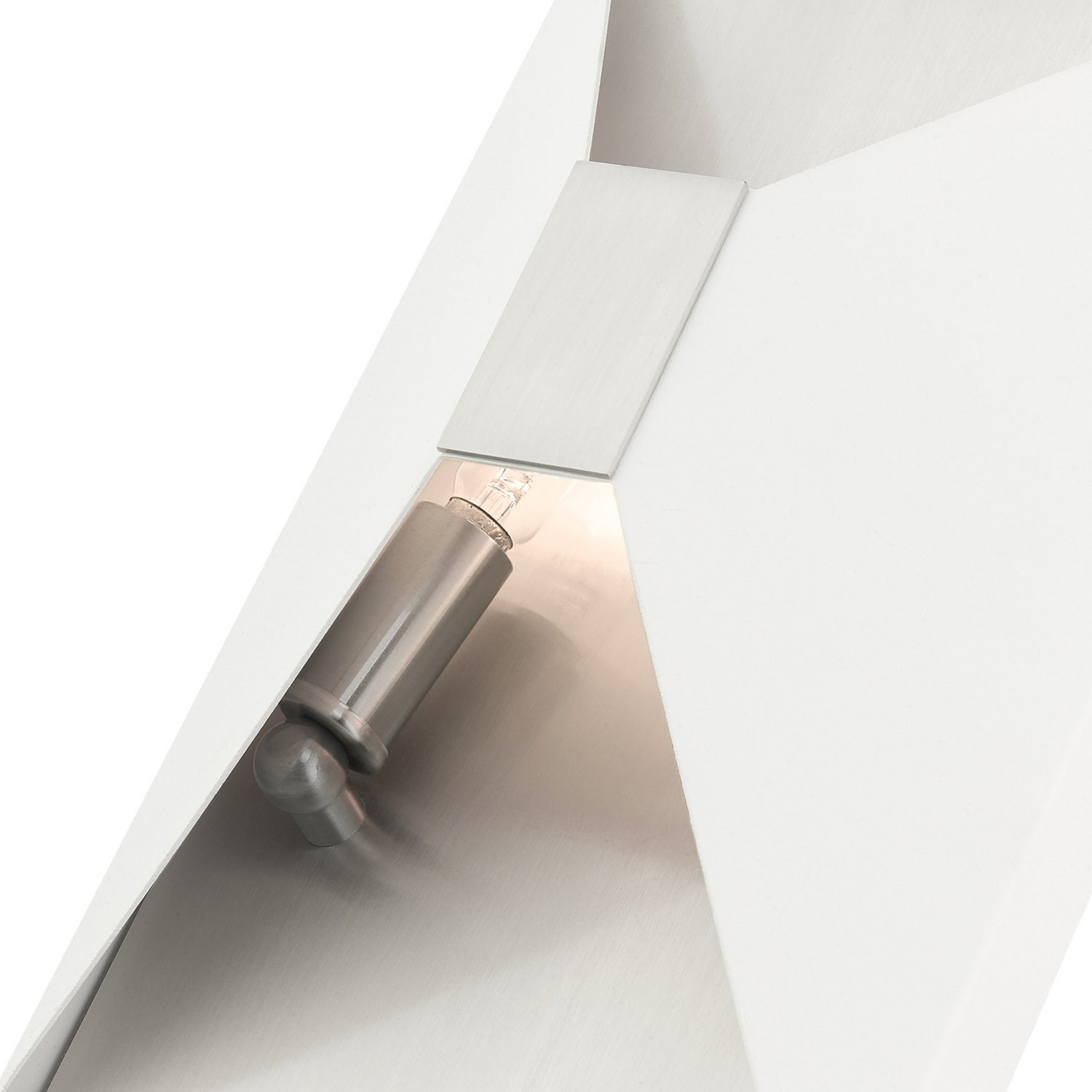 Livex Lighting - 46002-13 - Two Light Wall Sconce - Lexford - Textured White w/ Brushed Nickels