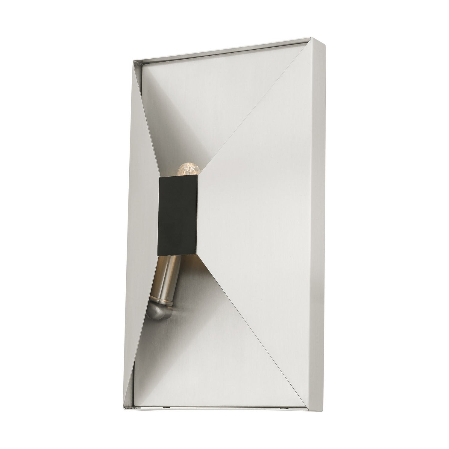 Livex Lighting - 46002-91 - Two Light Wall Sconce - Lexford - Brushed Nickel w/ Black