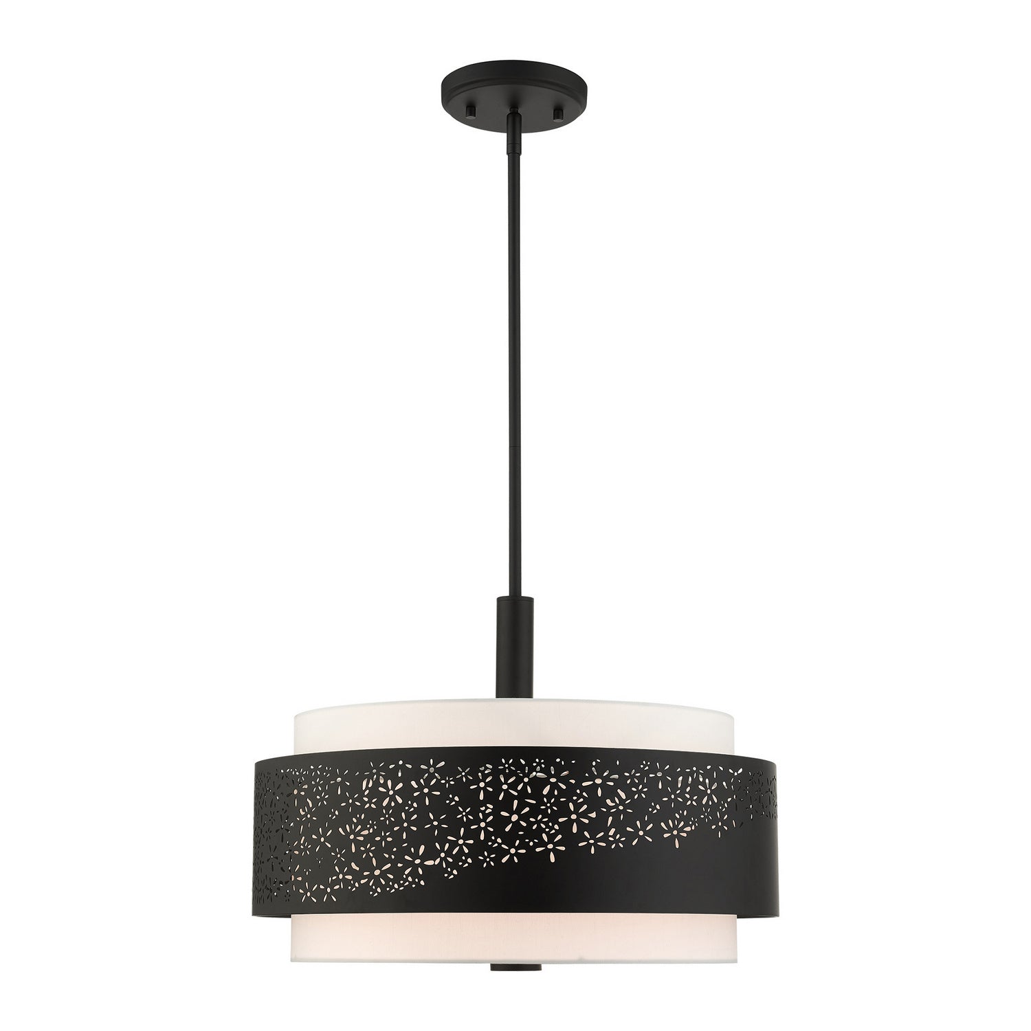 Livex Lighting - 46254-04 - Four Light Chandelier - Noria - Black