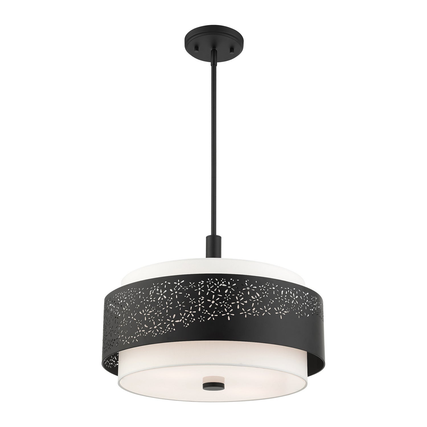 Livex Lighting - 46254-04 - Four Light Chandelier - Noria - Black