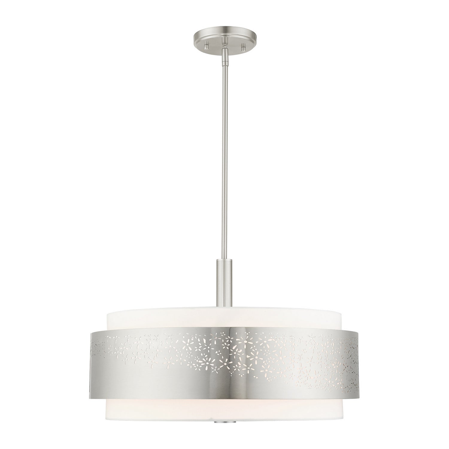 Livex Lighting - 46255-91 - Five Light Chandelier - Noria - Brushed Nickel
