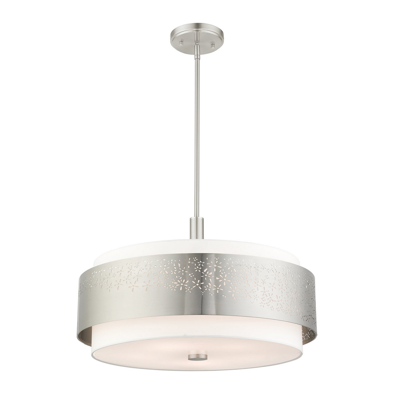 Livex Lighting - 46255-91 - Five Light Chandelier - Noria - Brushed Nickel