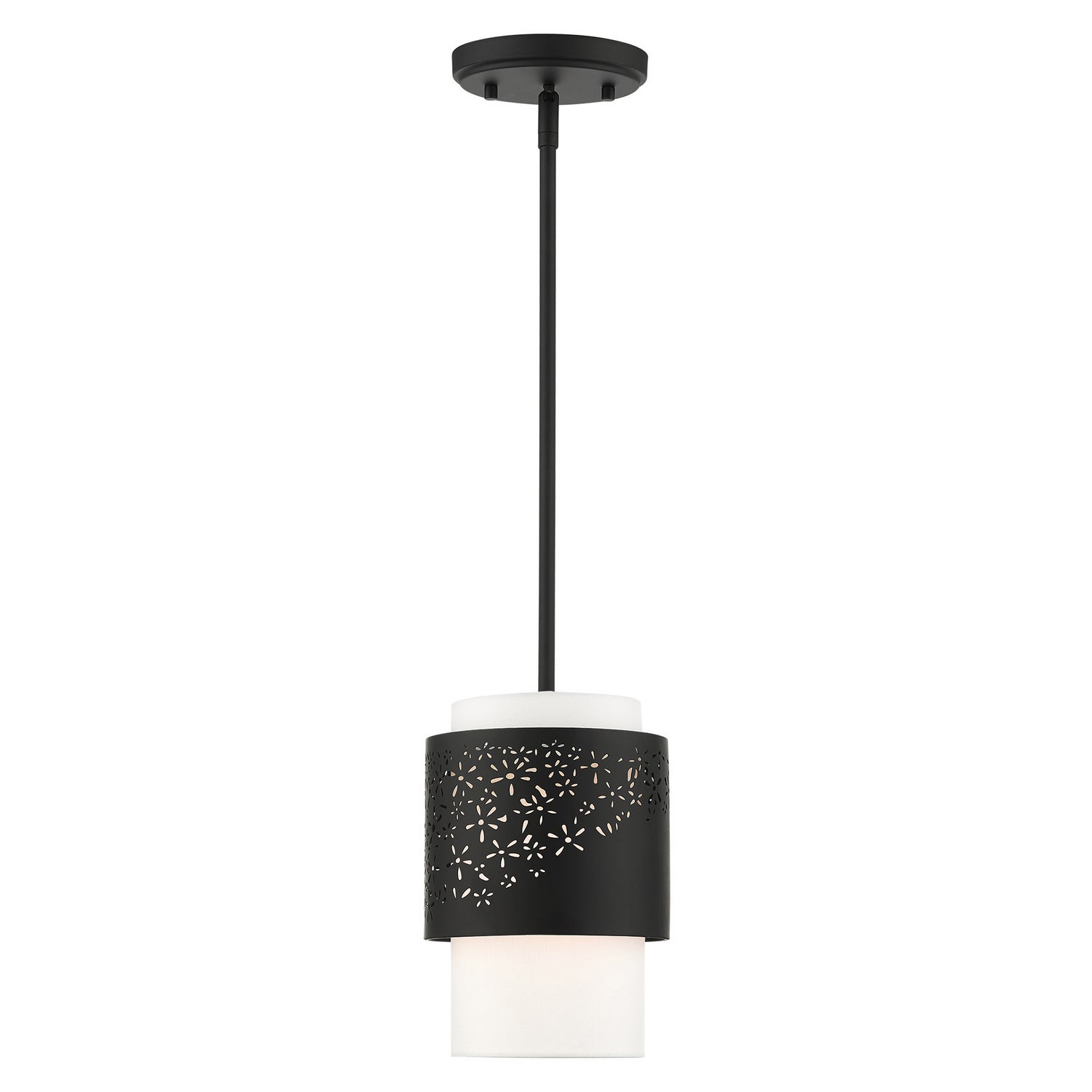 Livex Lighting - 46259-04 - One Light Pendant - Noria - Black