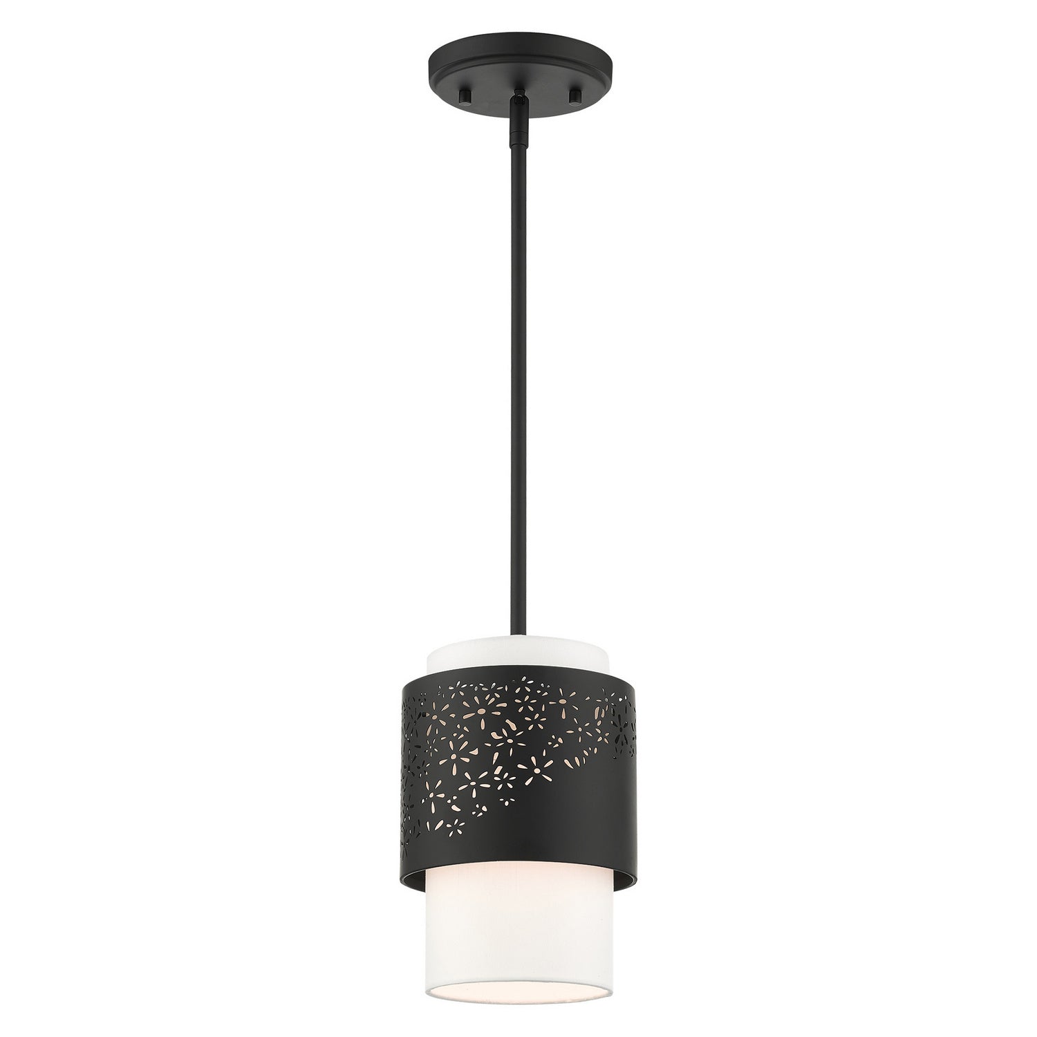 Livex Lighting - 46259-04 - One Light Pendant - Noria - Black