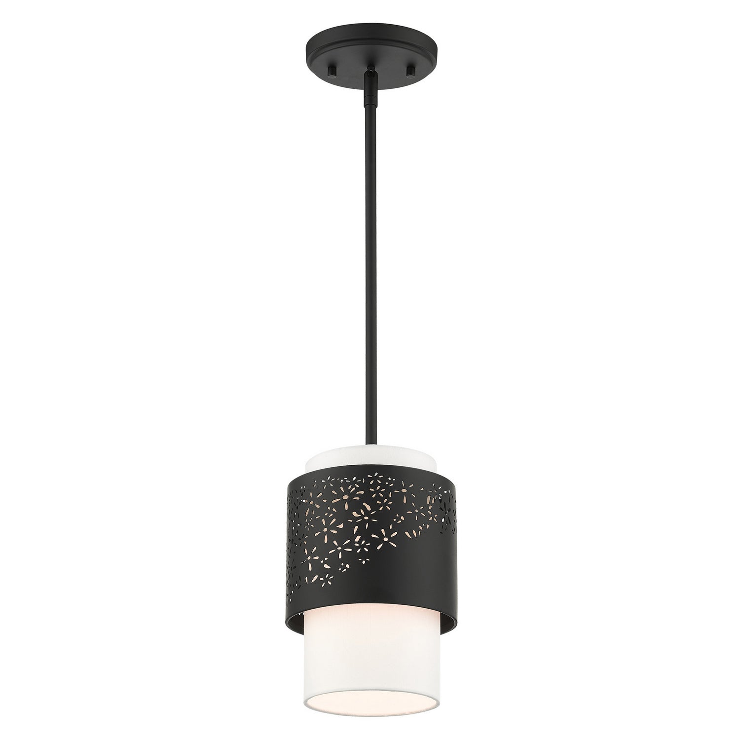 Livex Lighting - 46259-04 - One Light Pendant - Noria - Black