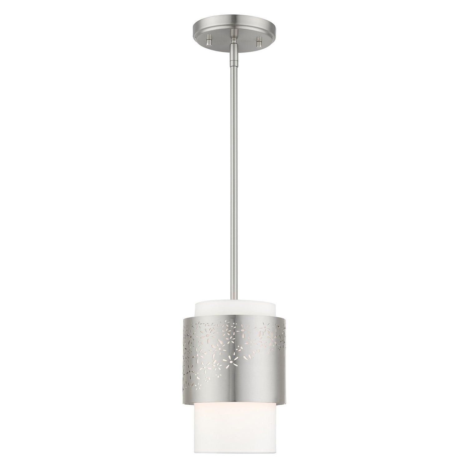 Livex Lighting - 46259-91 - One Light Pendant - Noria - Brushed Nickel